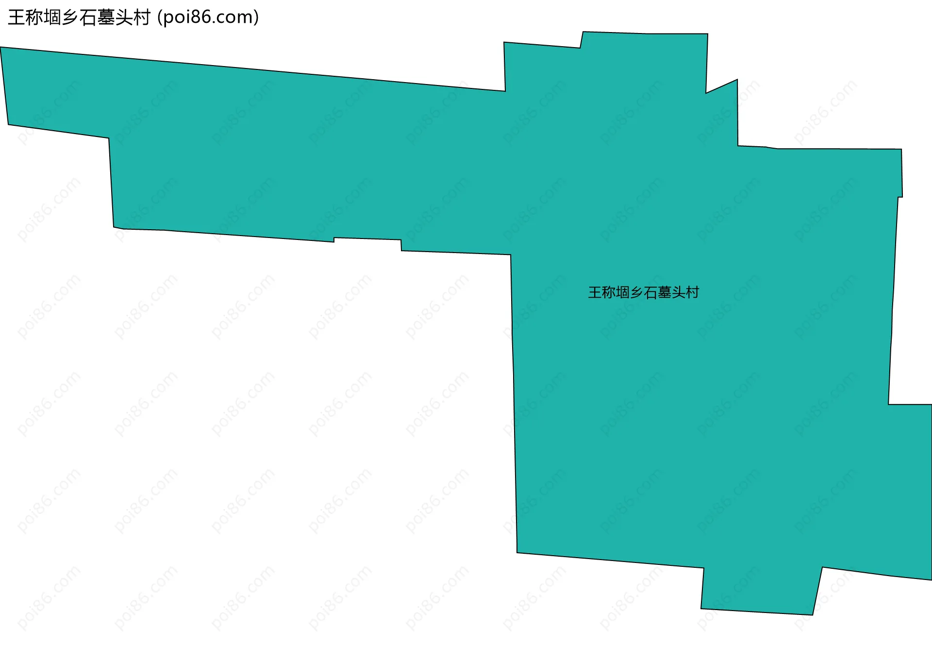 王称堌乡石墓头村边界地图