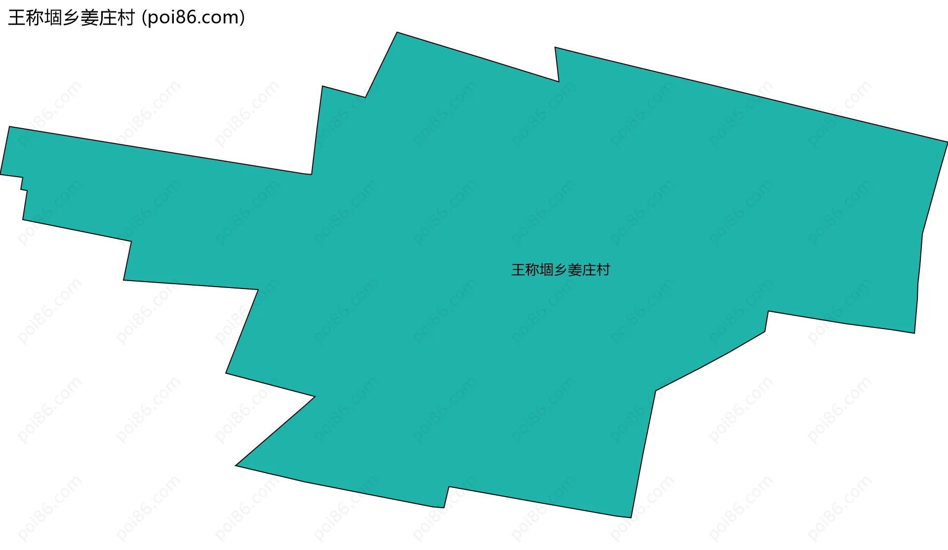 王称堌乡姜庄村边界地图