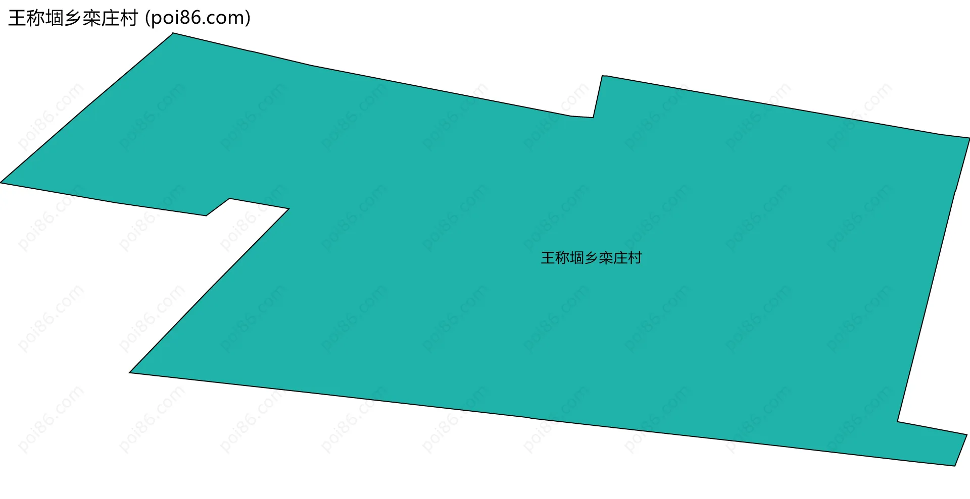 王称堌乡栾庄村边界地图