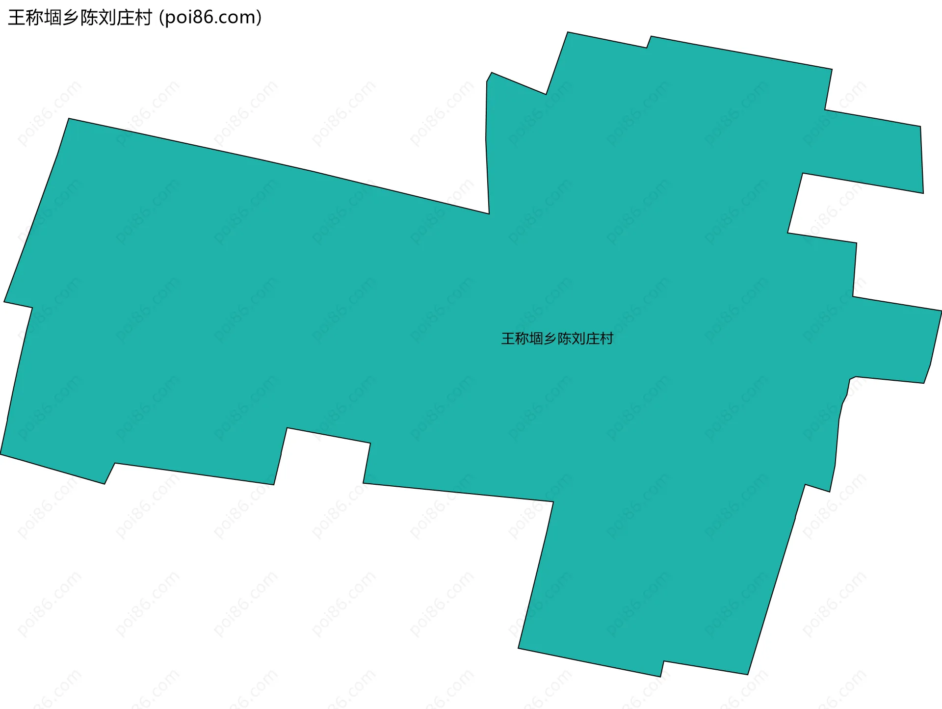 王称堌乡陈刘庄村边界地图