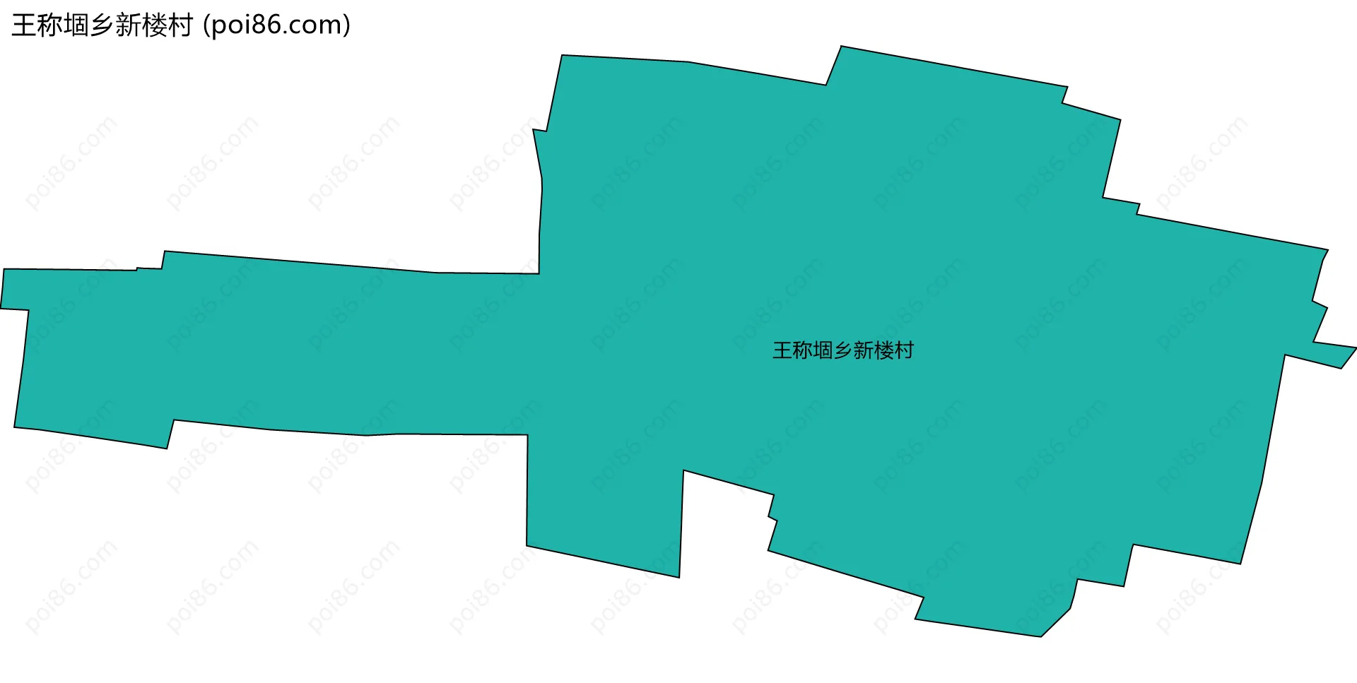王称堌乡新楼村边界地图