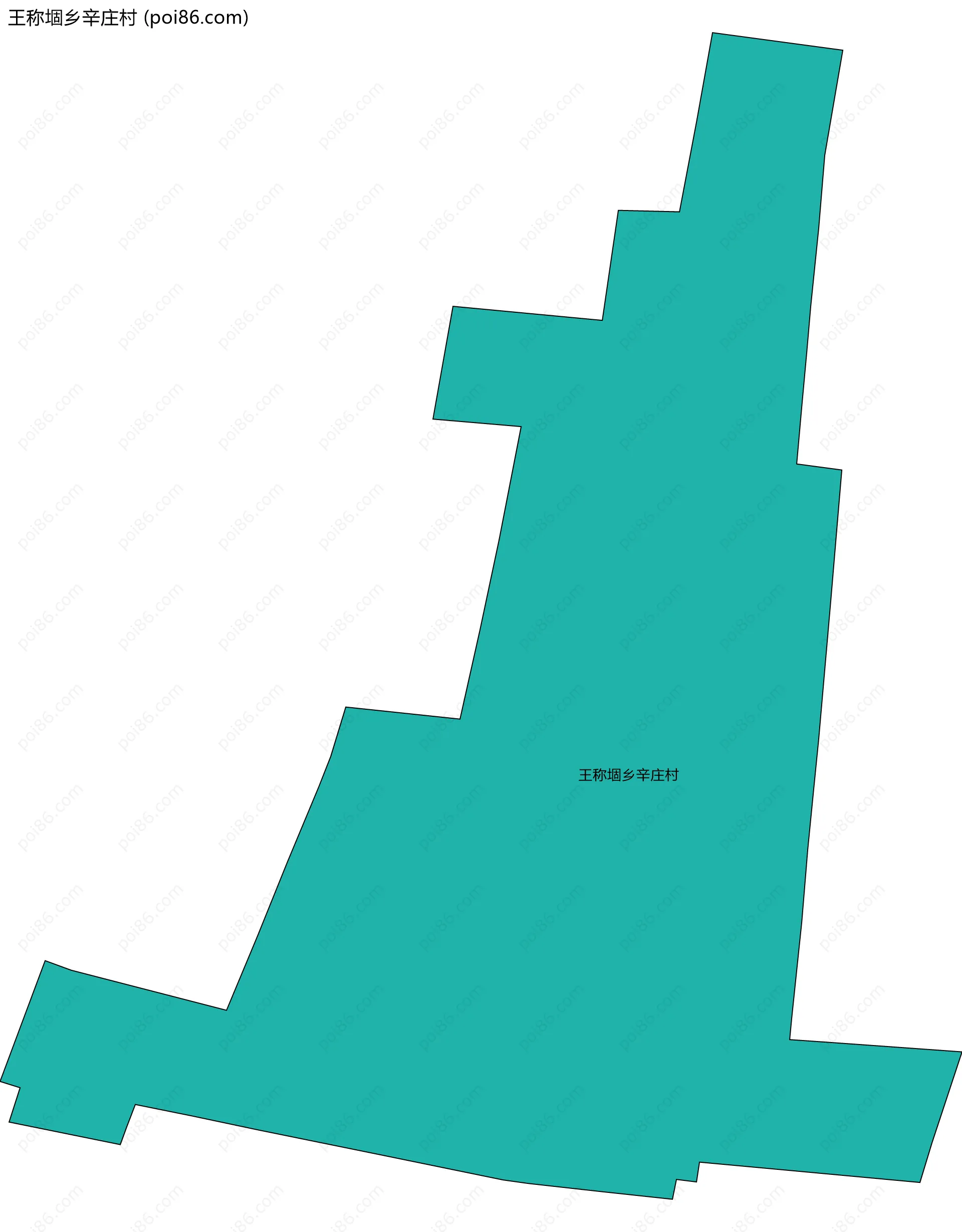 王称堌乡辛庄村边界地图