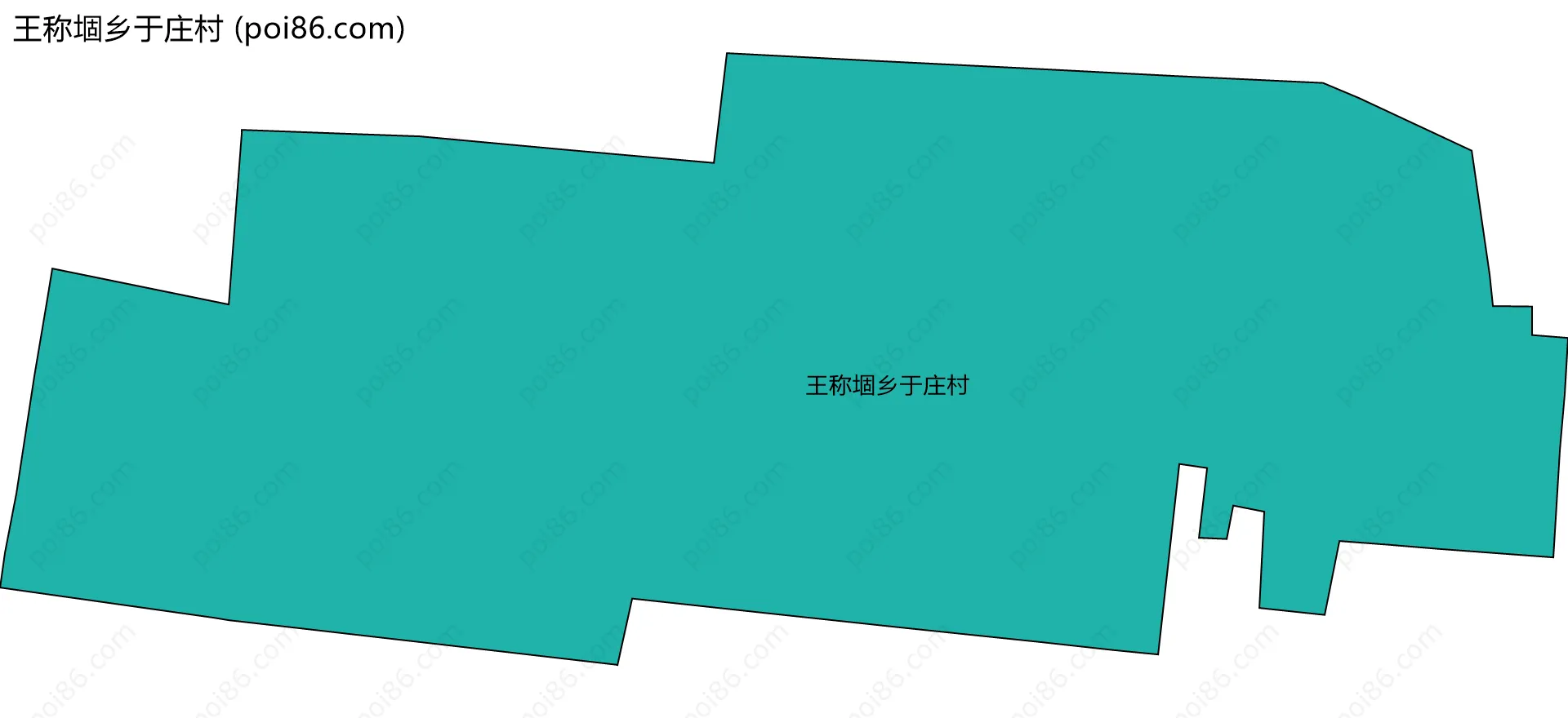 王称堌乡于庄村边界地图