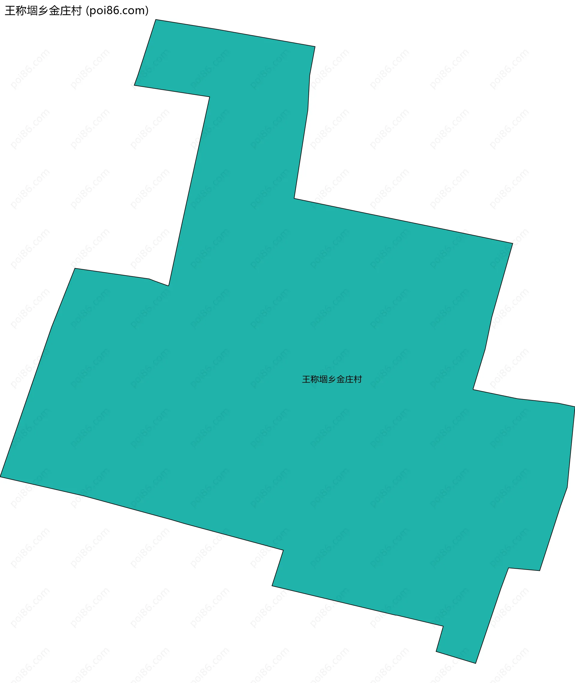 王称堌乡金庄村边界地图