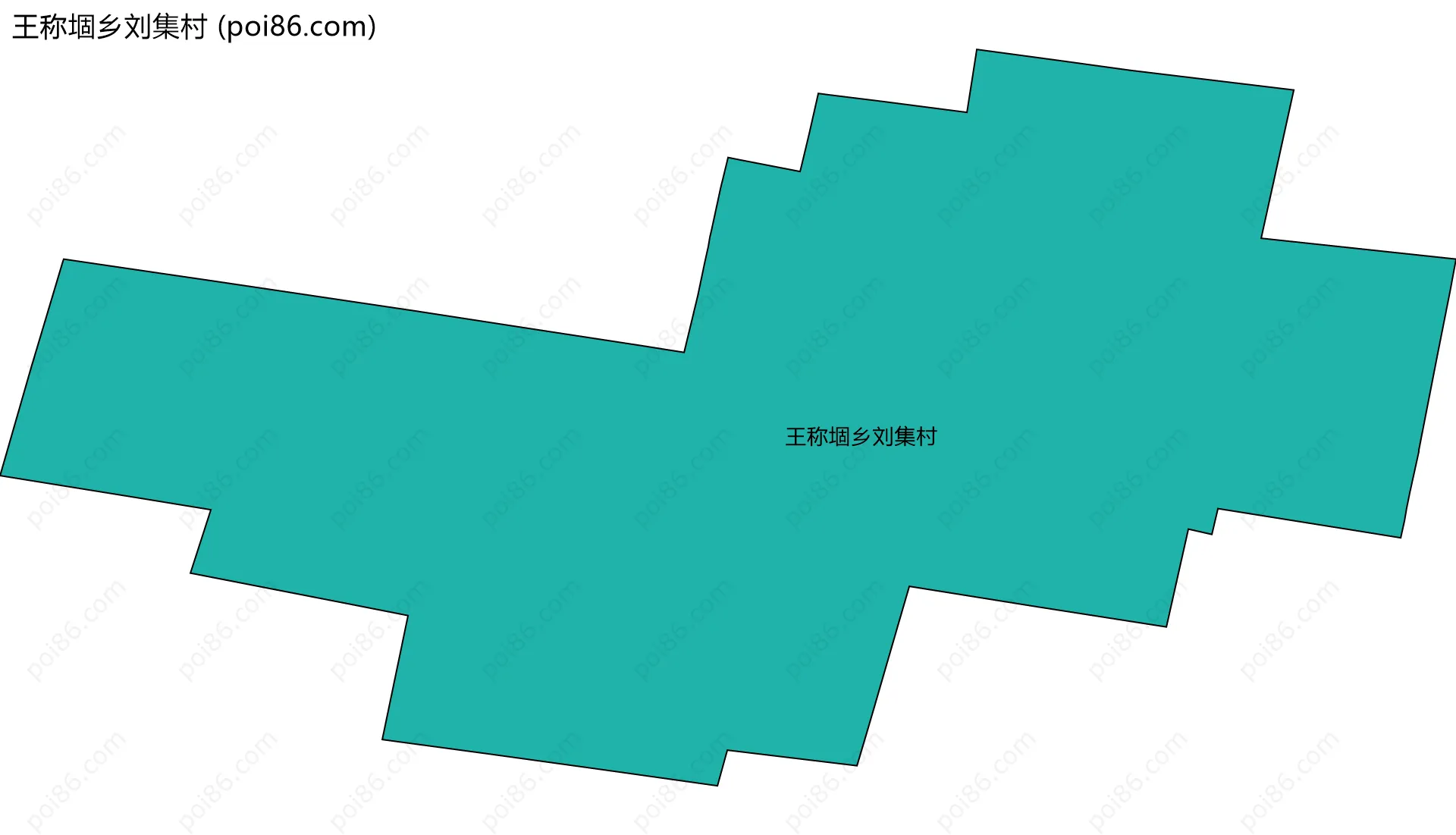 王称堌乡刘集村边界地图