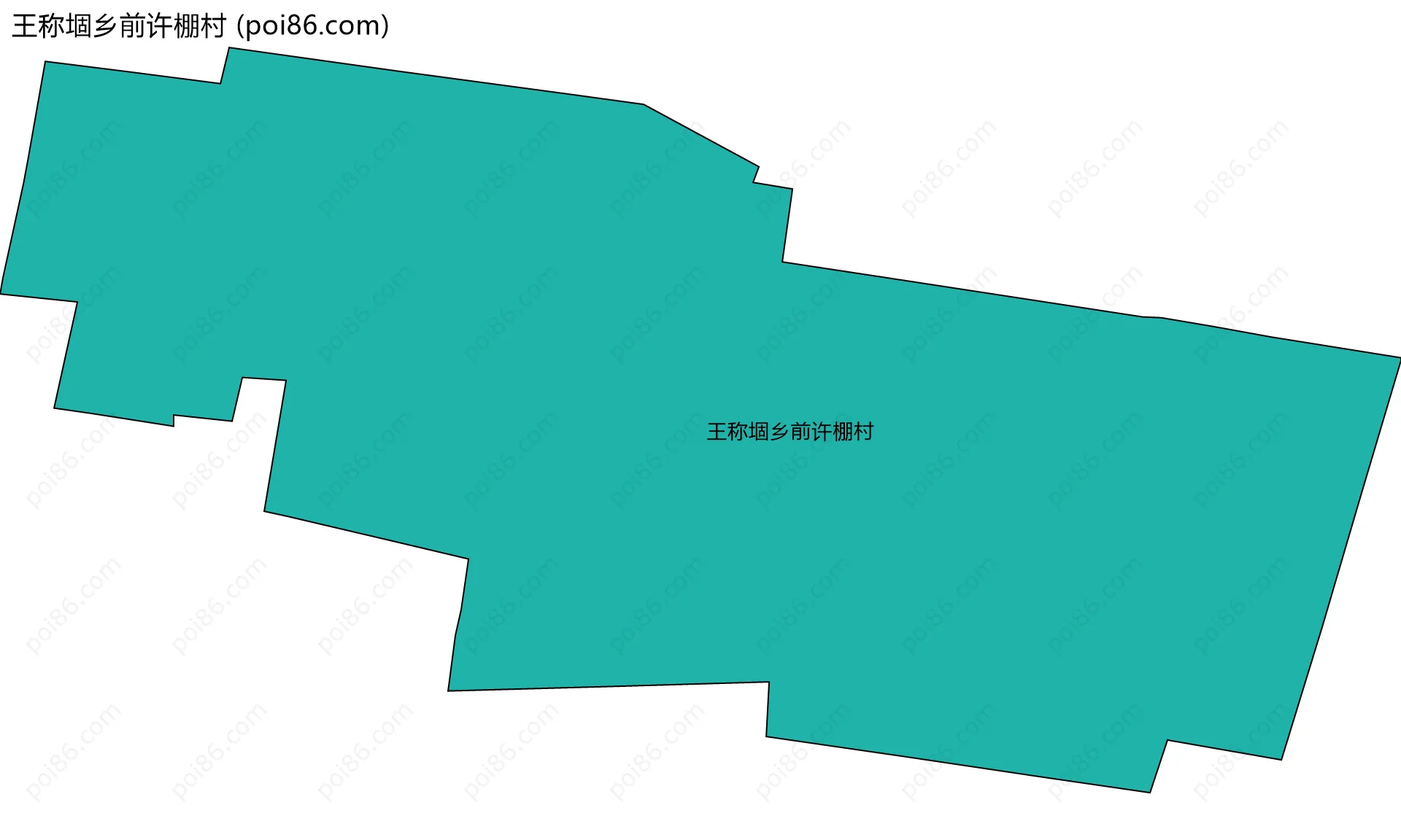 王称堌乡前许棚村边界地图