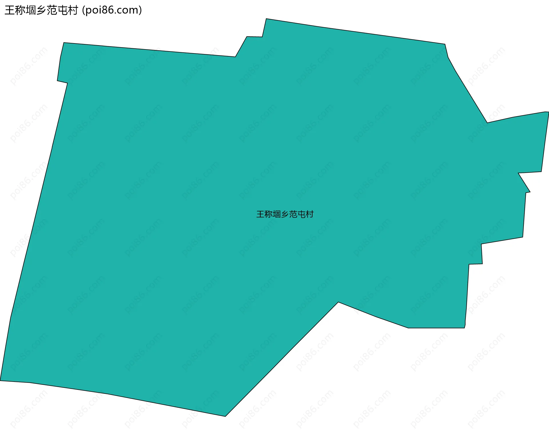 王称堌乡范屯村边界地图