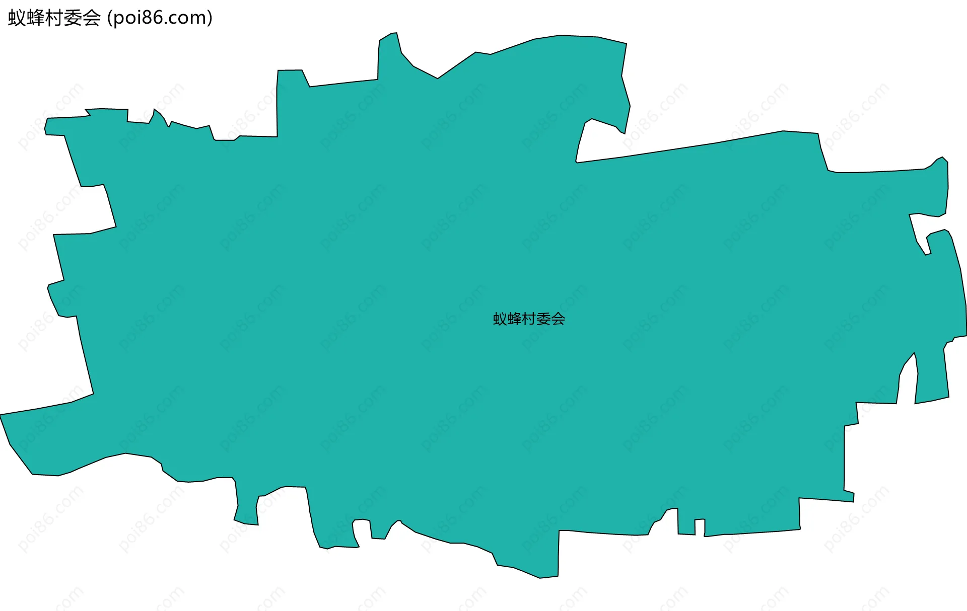 蚁蜂村委会边界地图