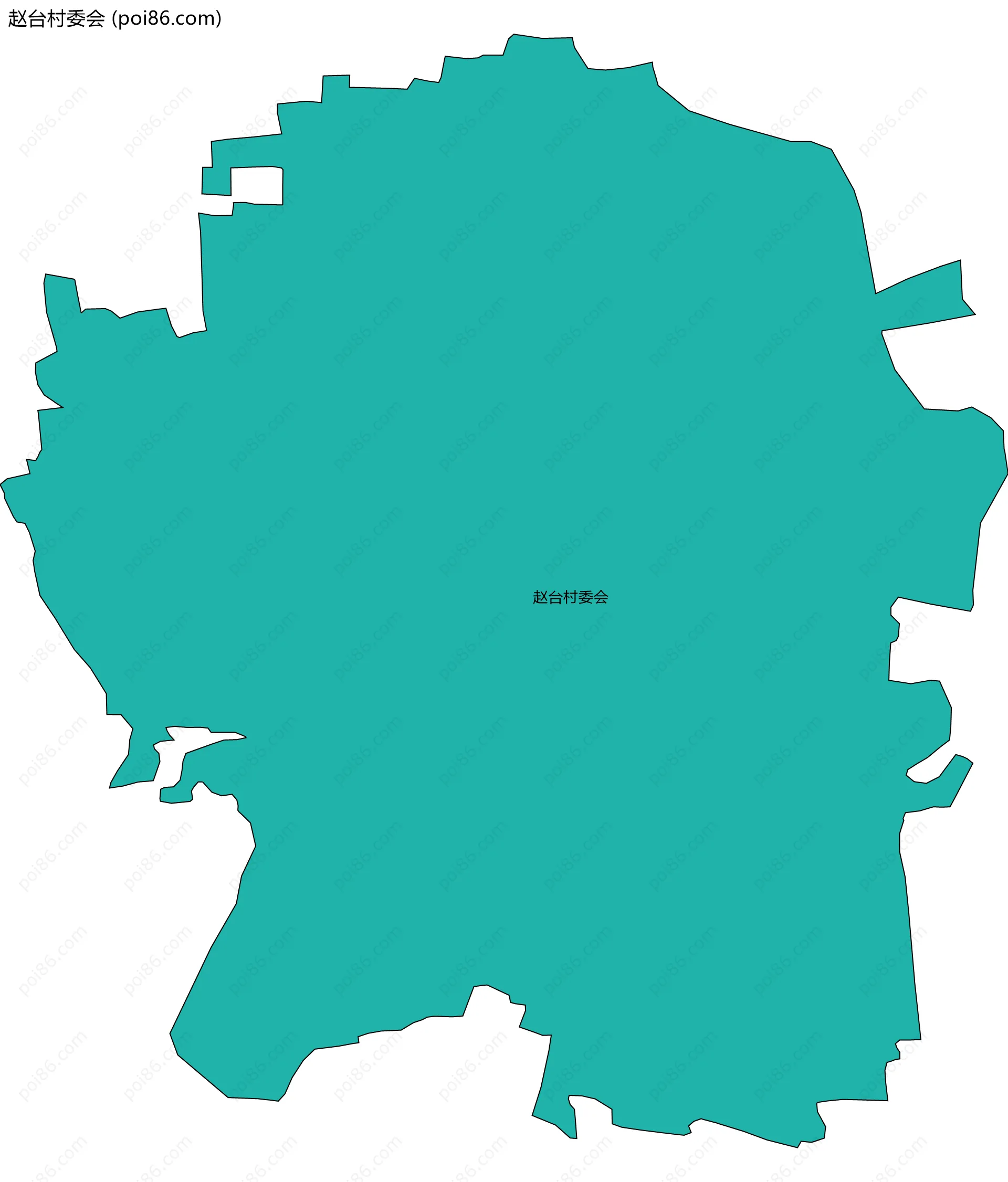 赵台村委会边界地图