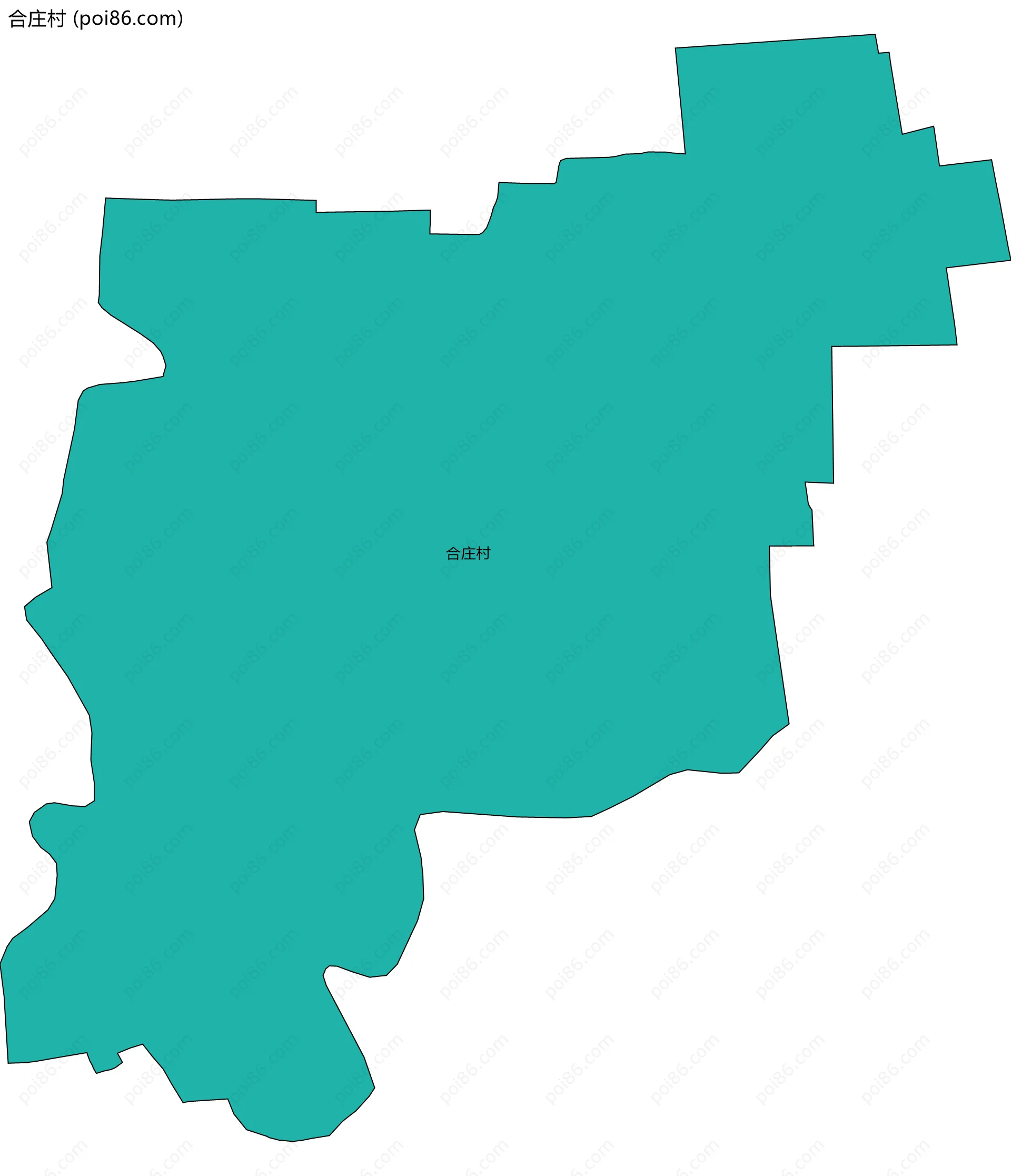 合庄村边界地图
