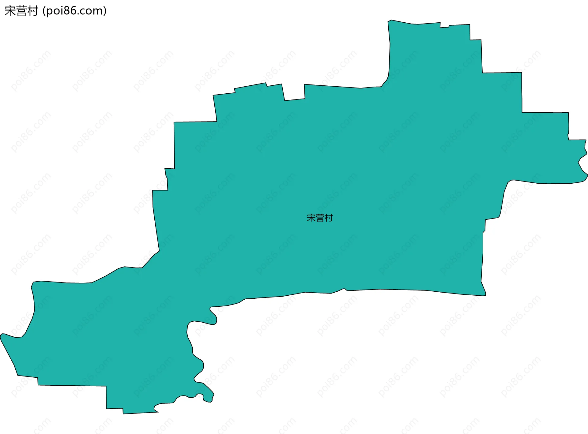 宋营村边界地图