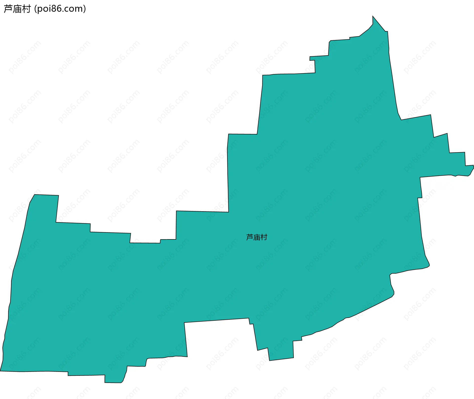 芦庙村边界地图