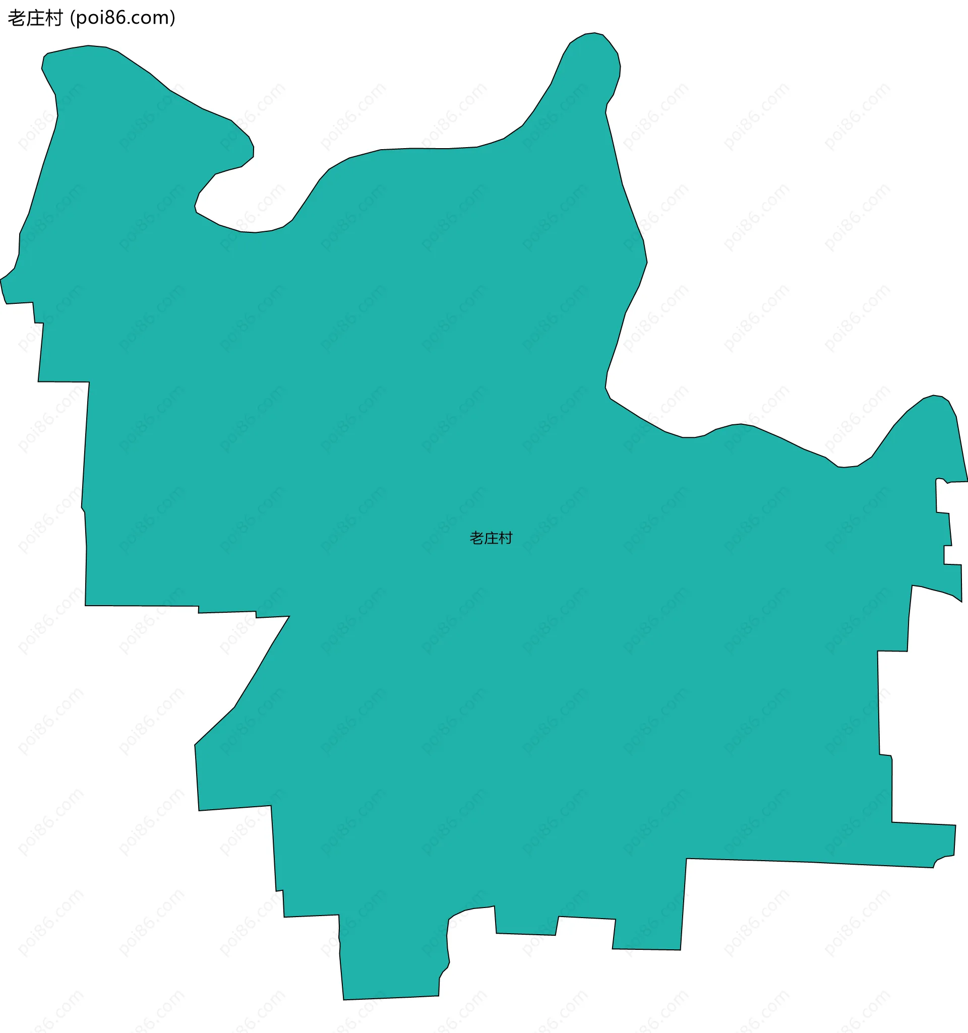 老庄村边界地图