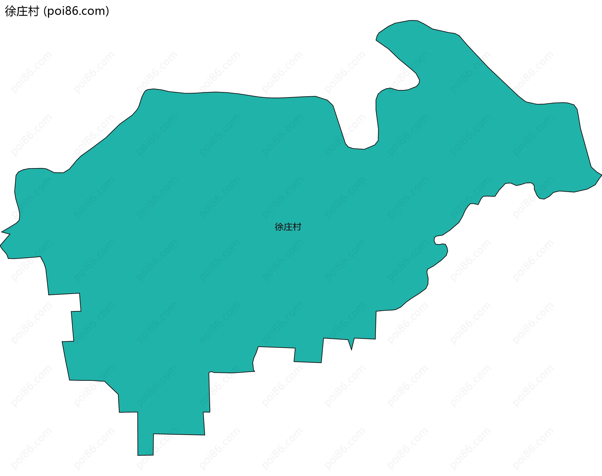 徐庄村边界地图