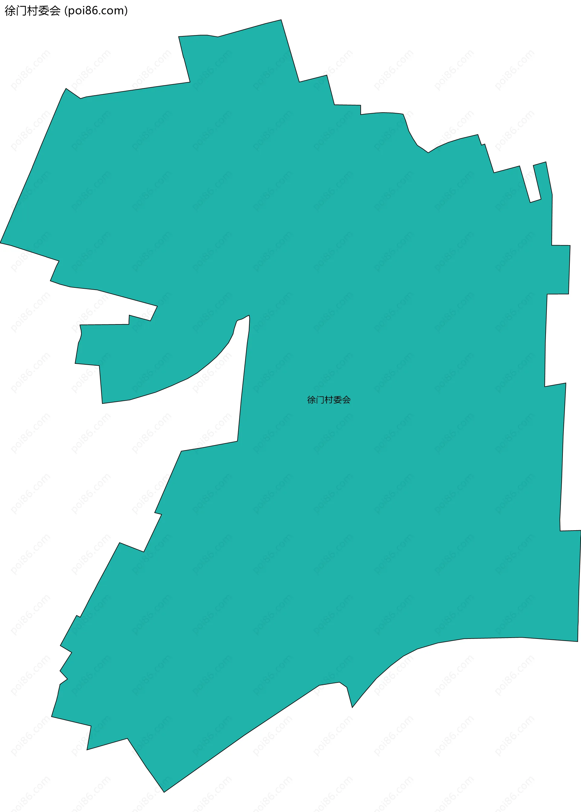 徐门村委会边界地图