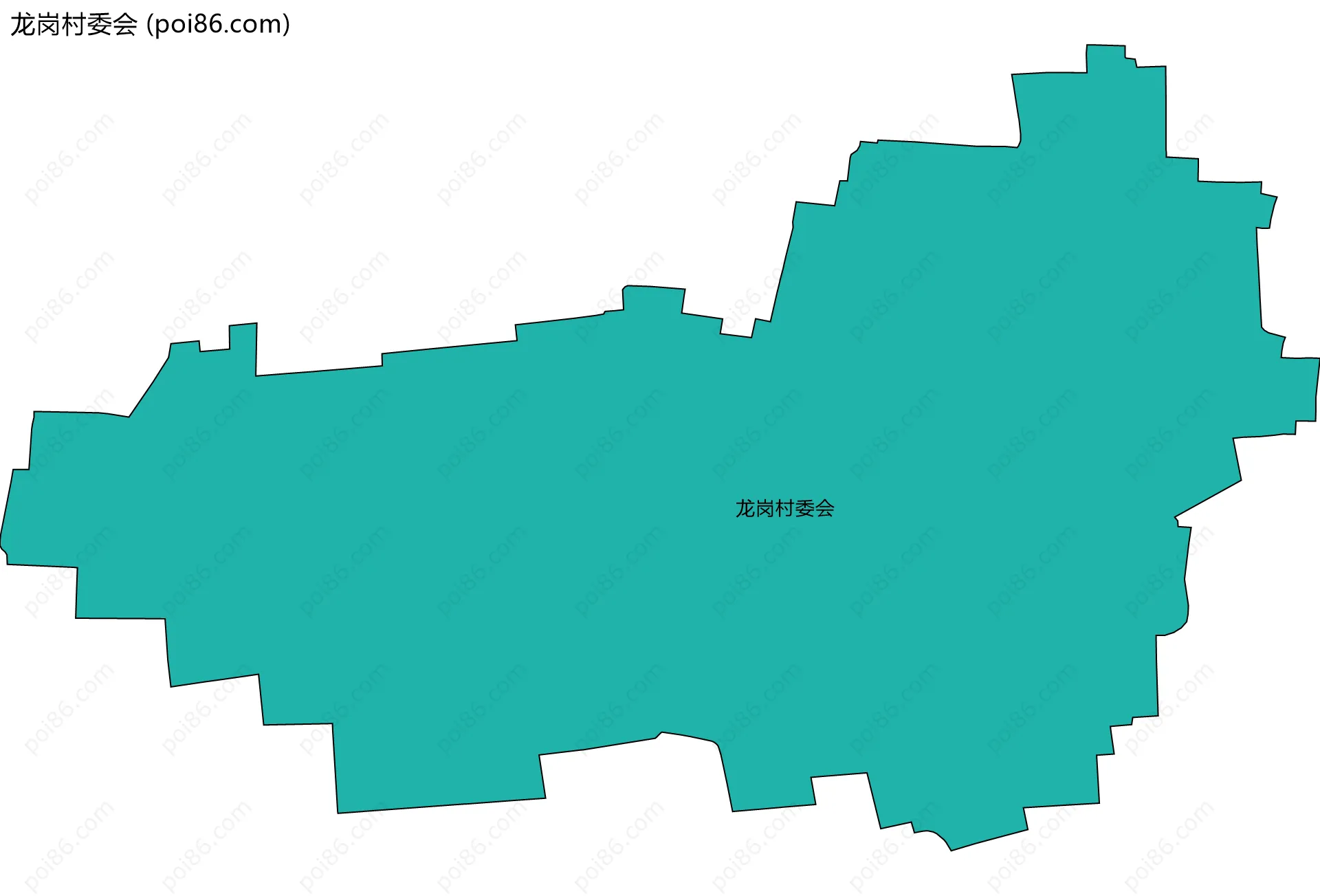 龙岗村委会边界地图