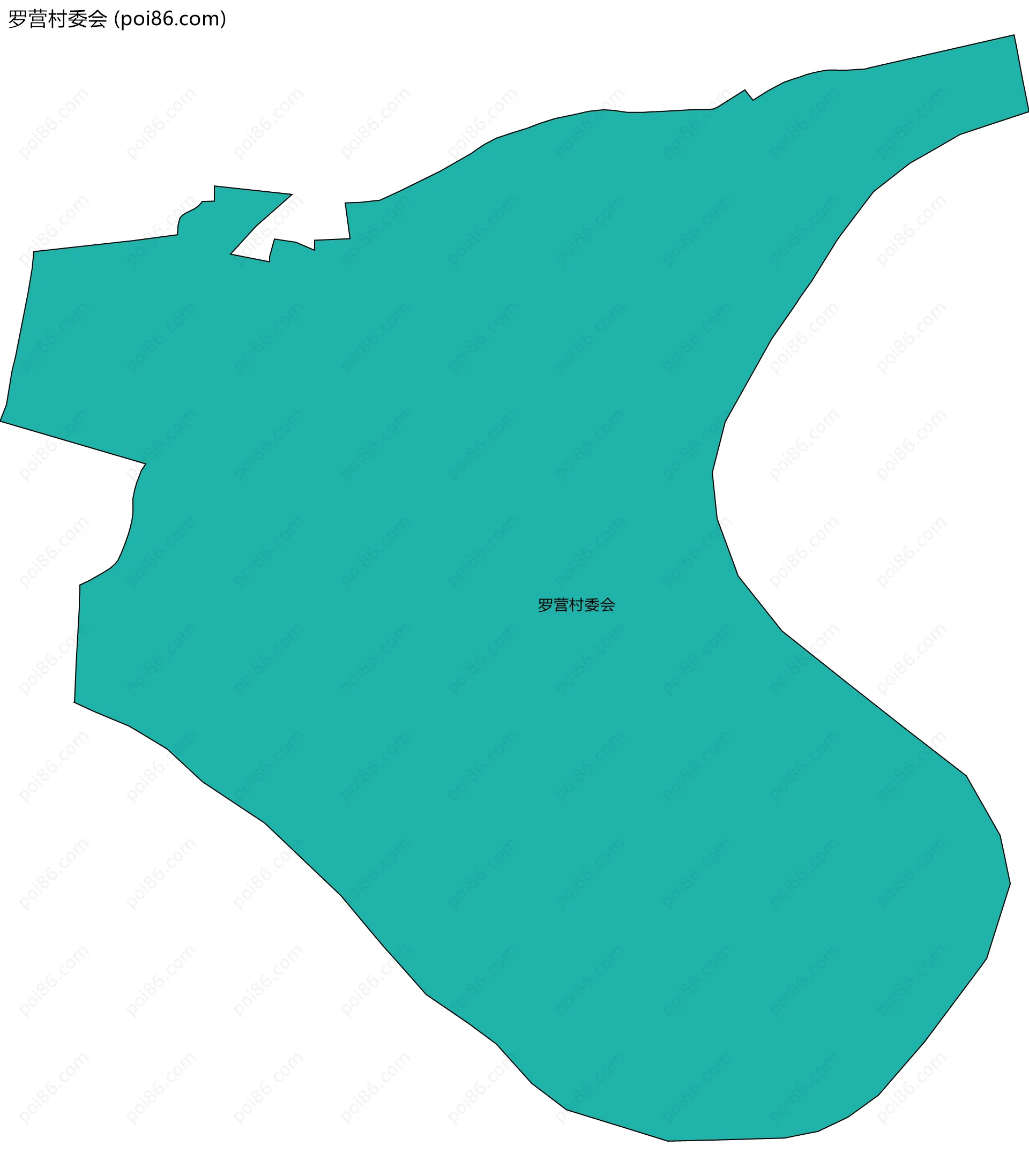 罗营村委会边界地图