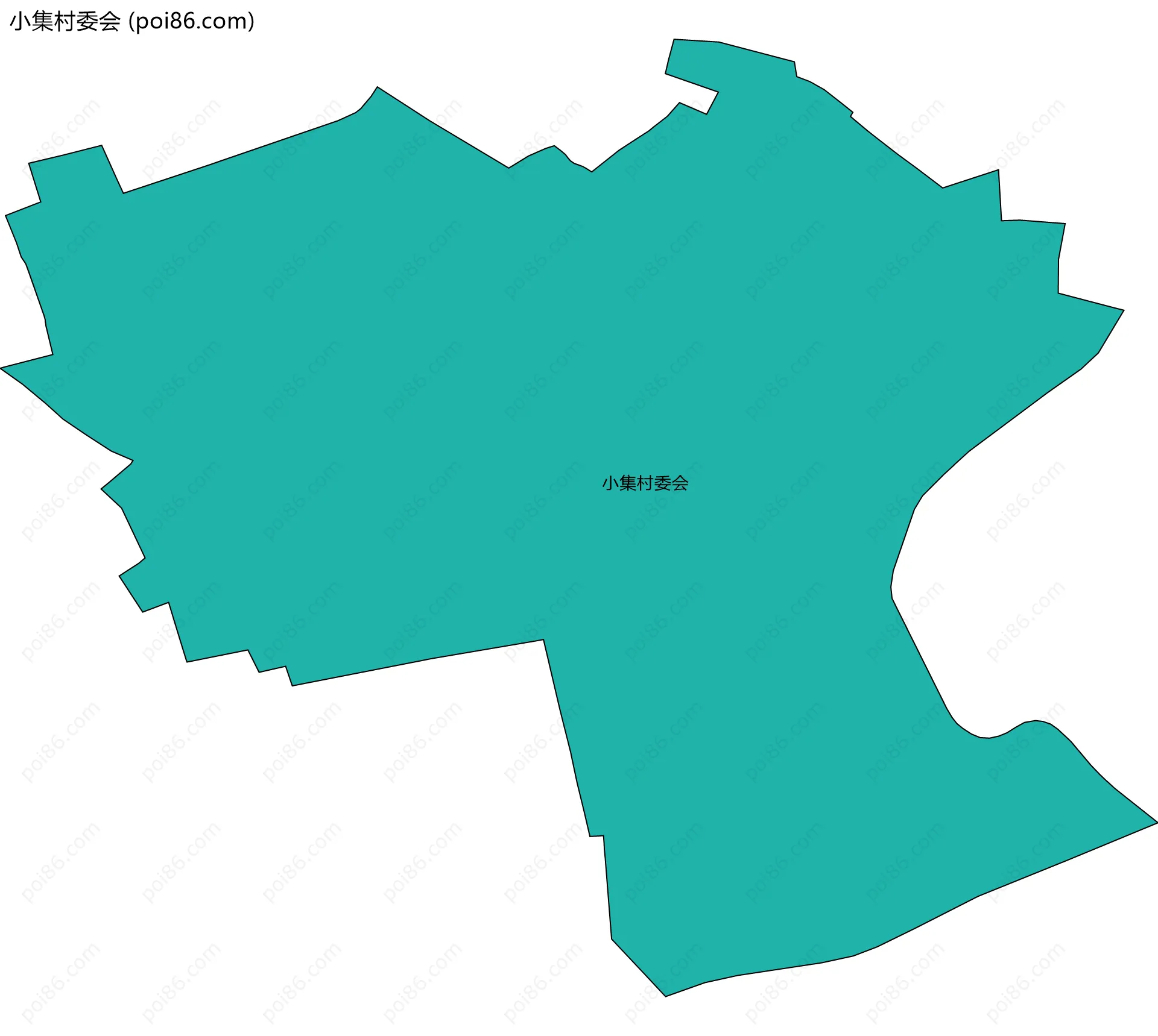 小集村委会边界地图