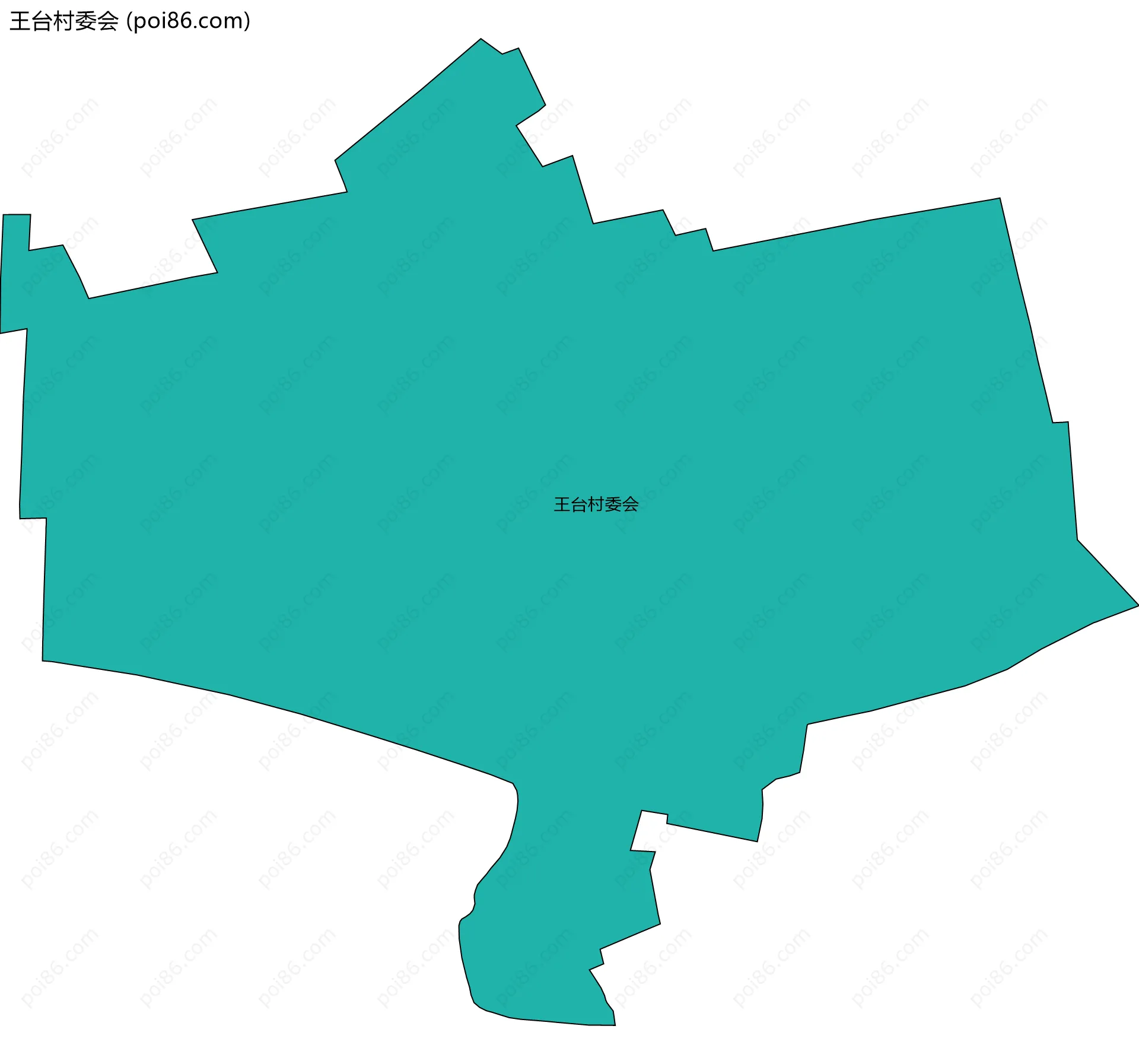 王台村委会边界地图