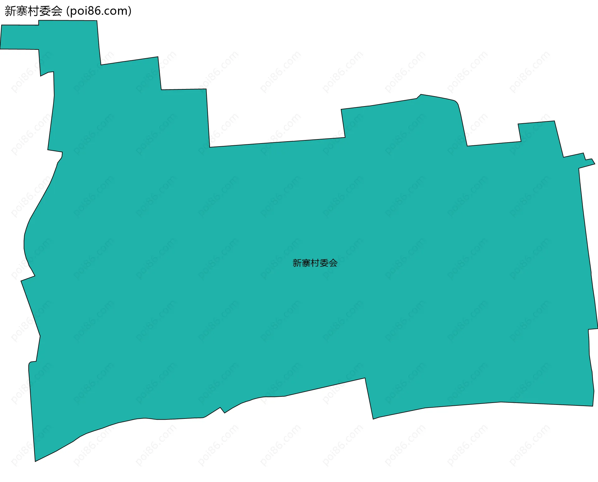新寨村委会边界地图