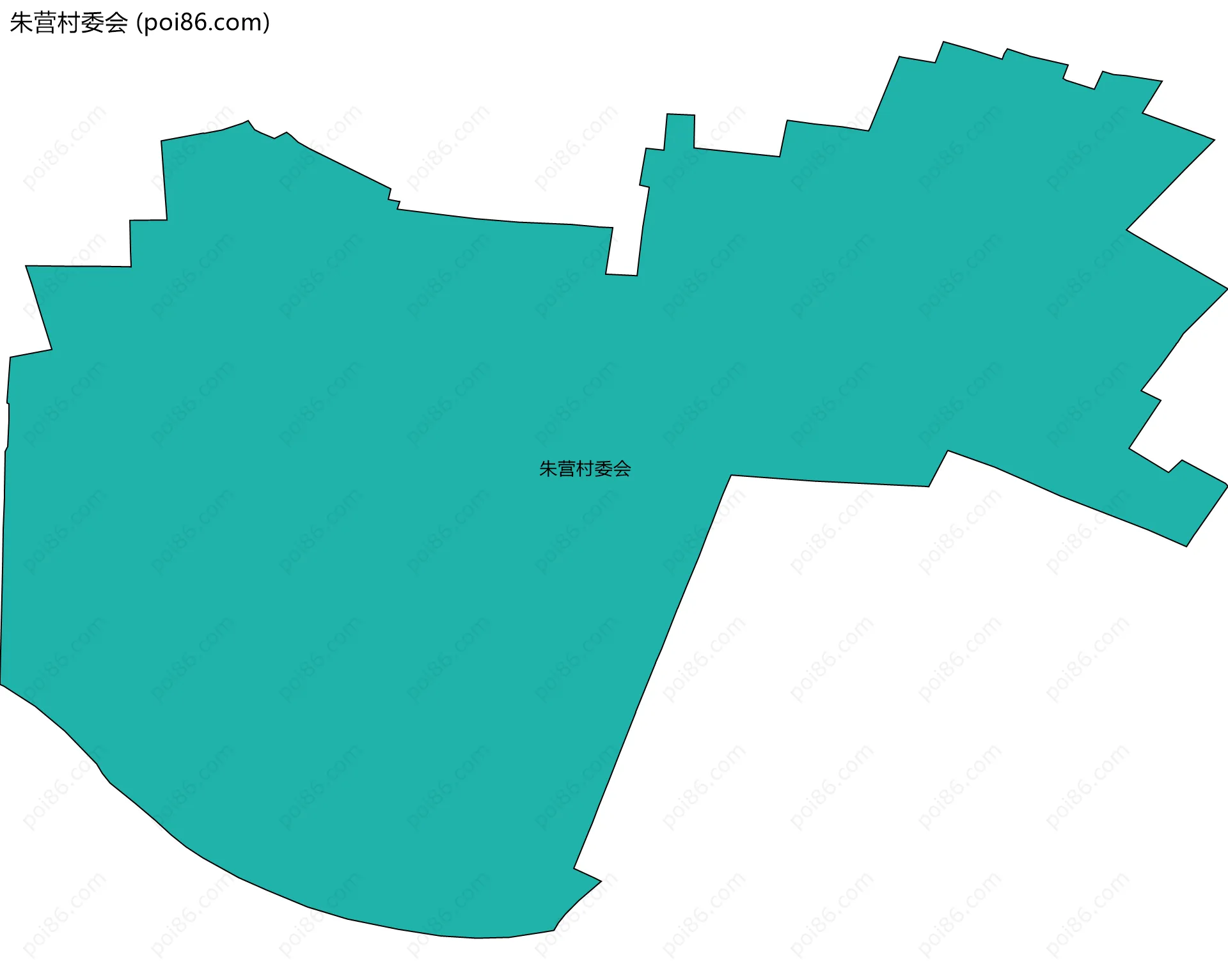 朱营村委会边界地图