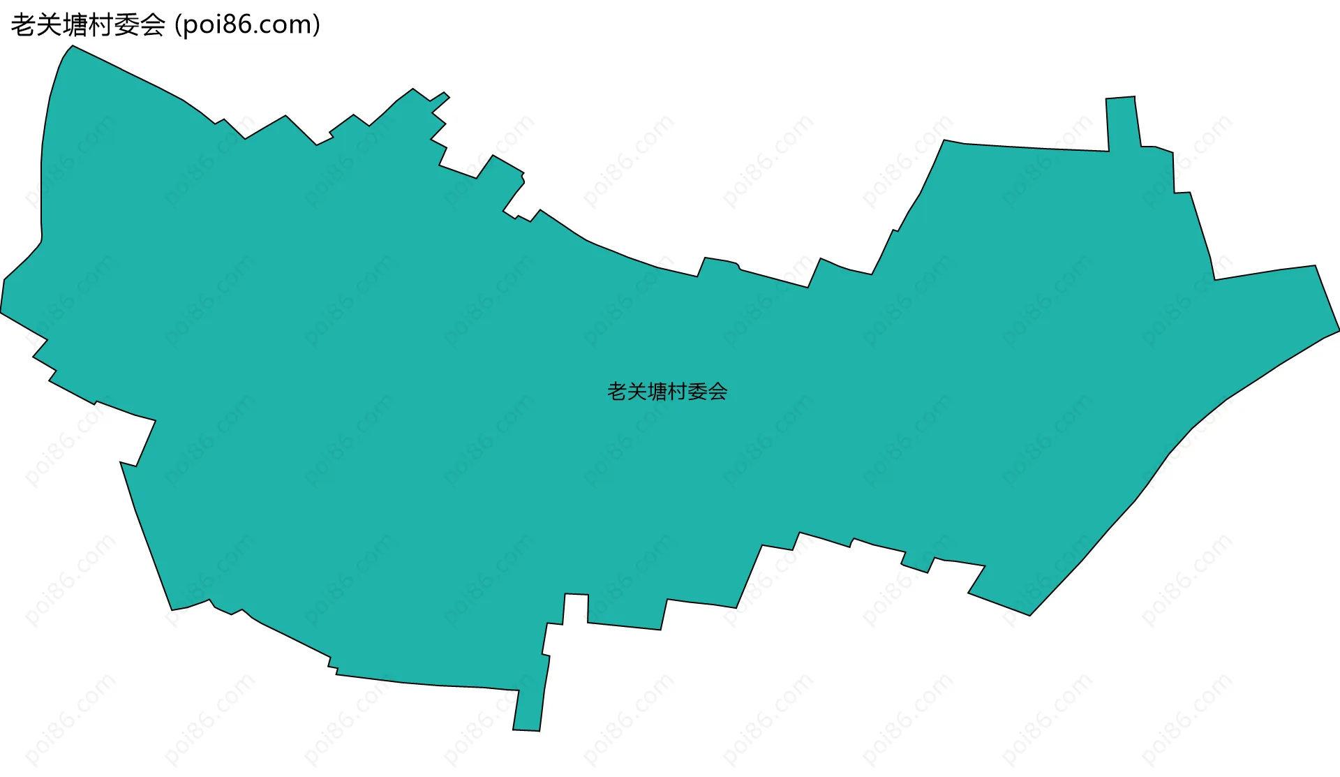 老关塘村委会边界地图