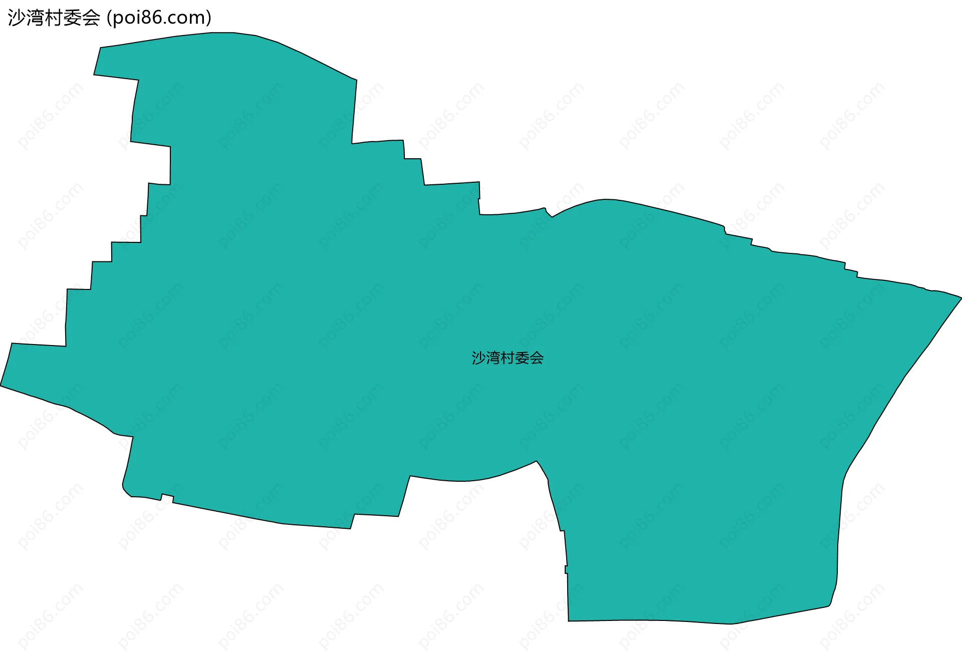 沙湾村委会边界地图