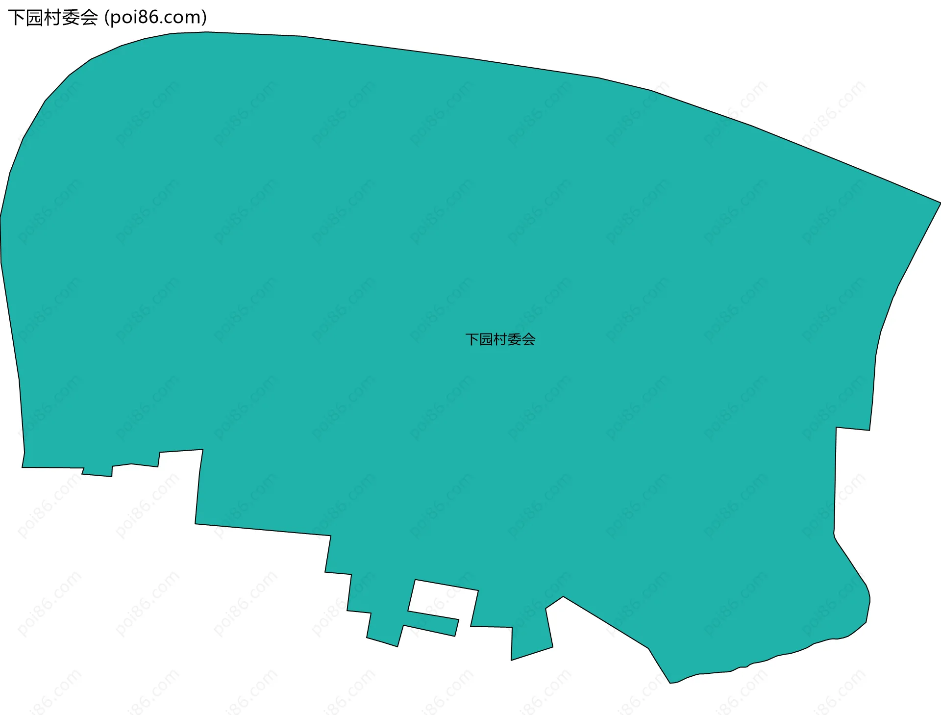 下园村委会边界地图