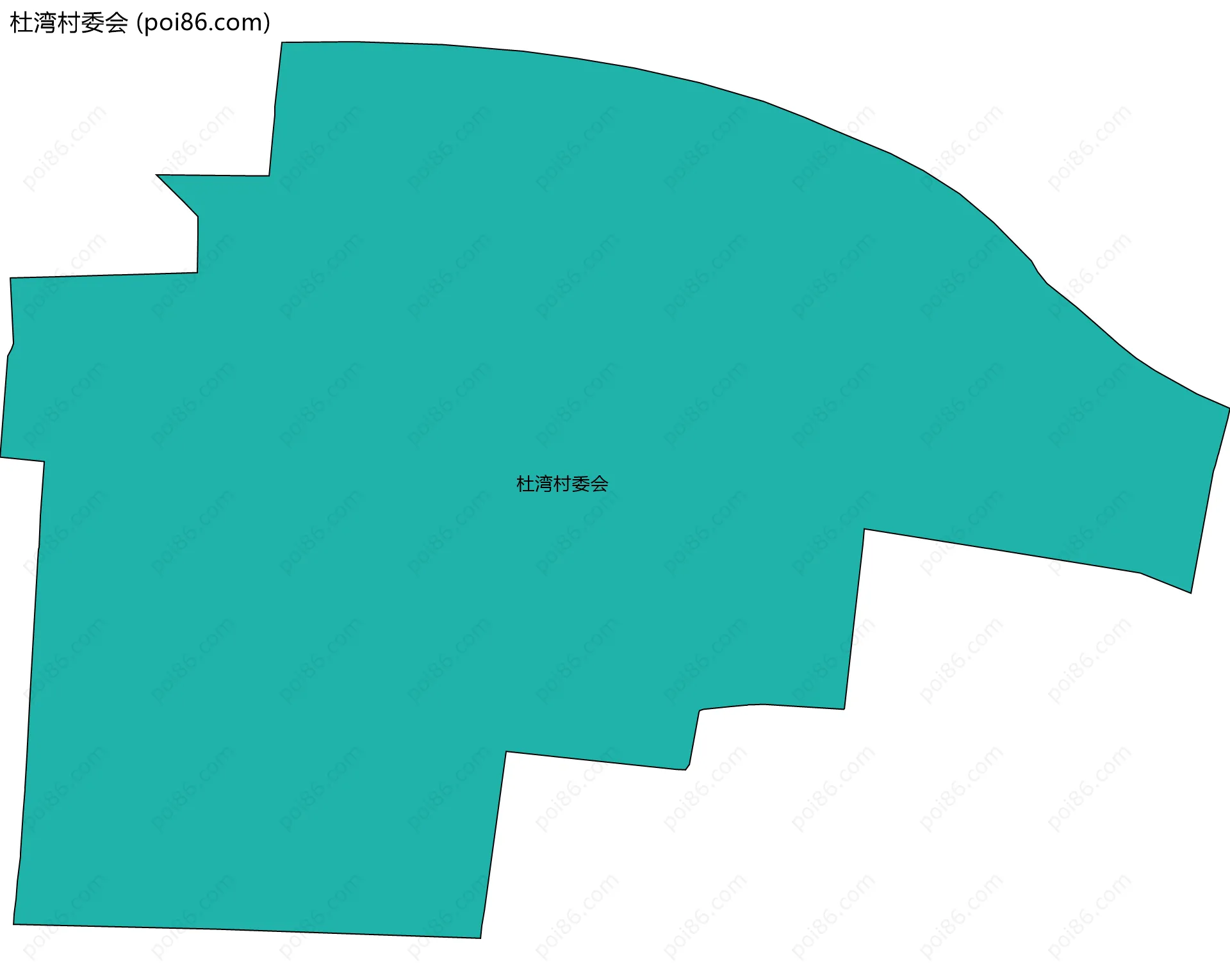 杜湾村委会边界地图