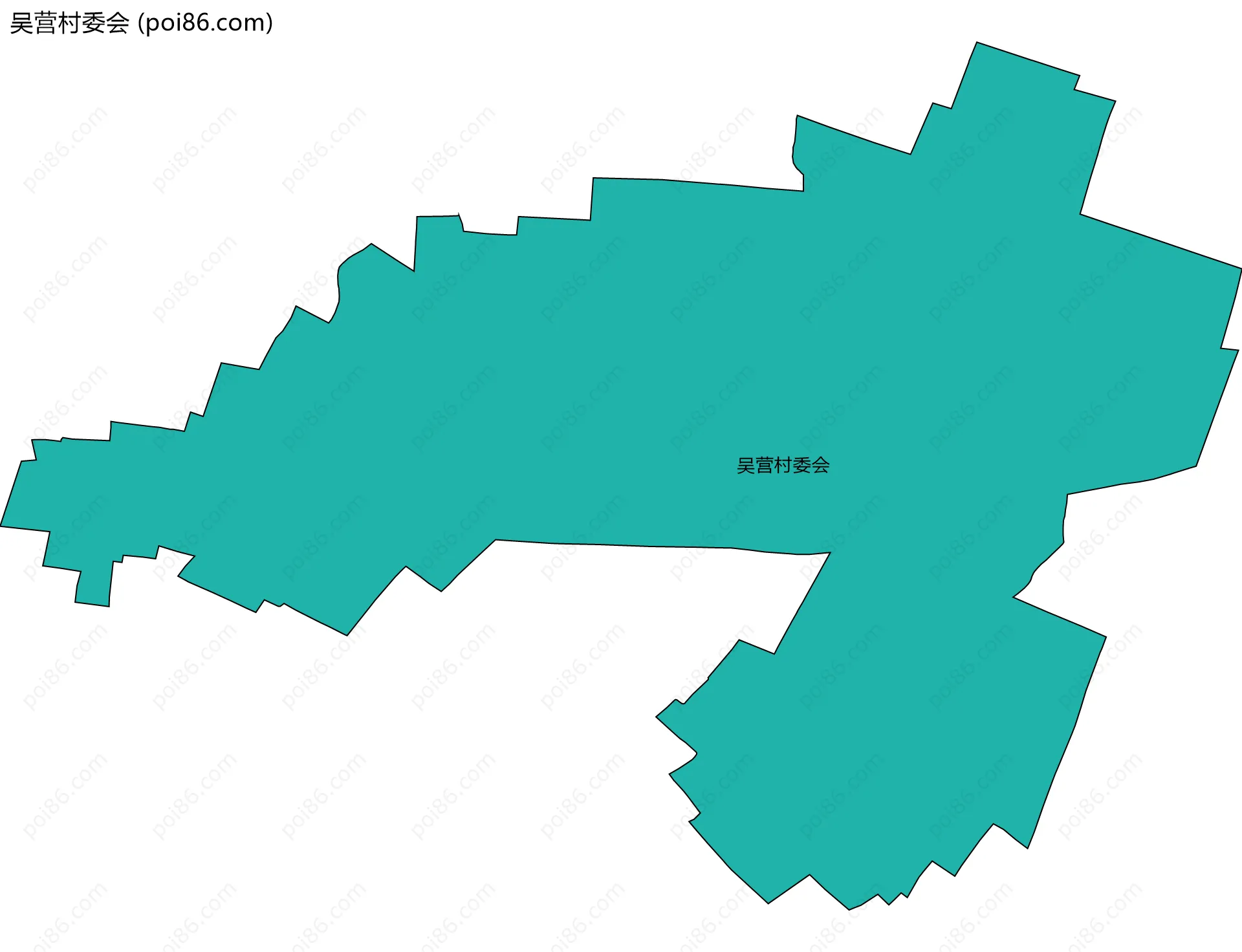 吴营村委会边界地图