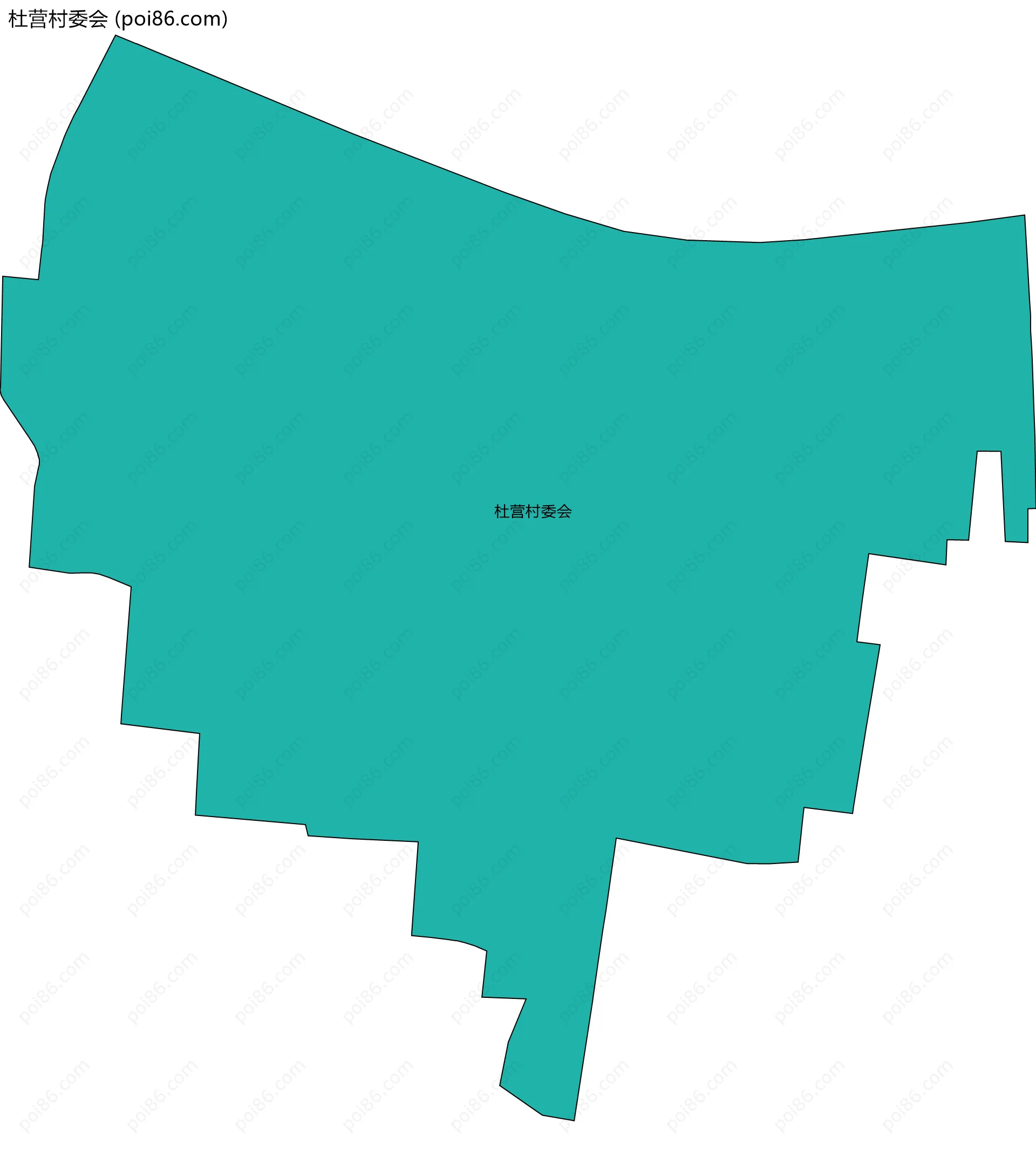 杜营村委会边界地图