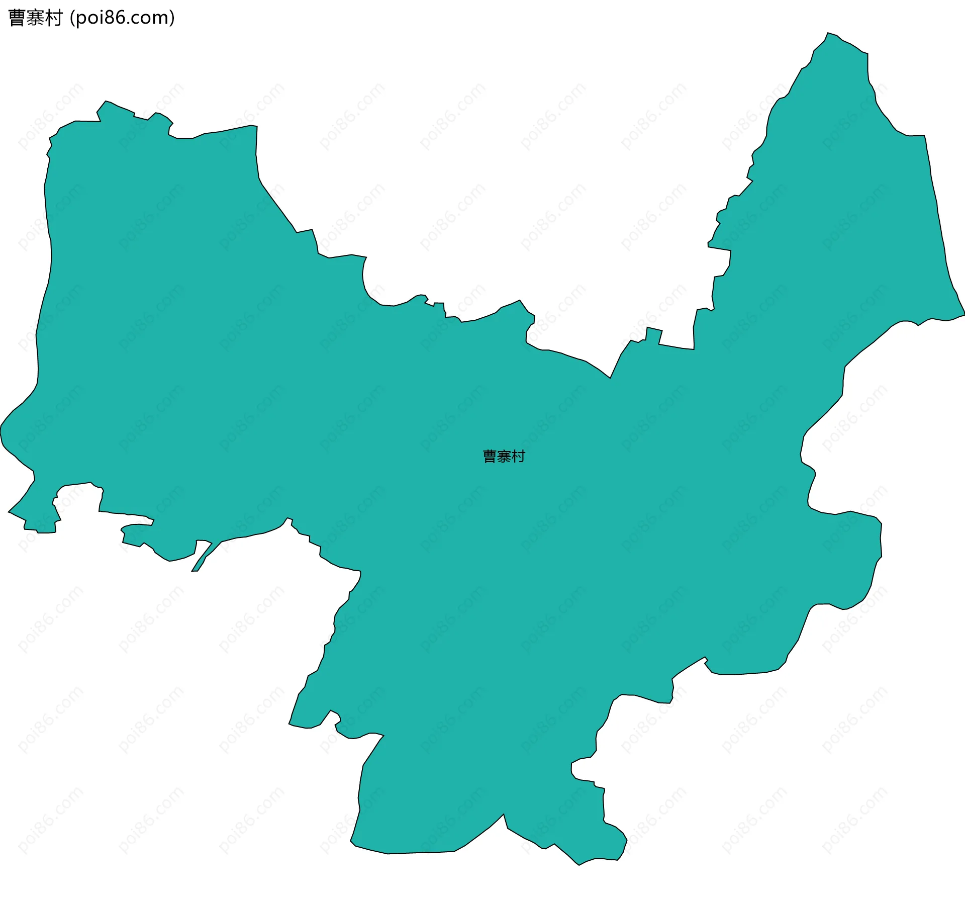 曹寨村边界地图