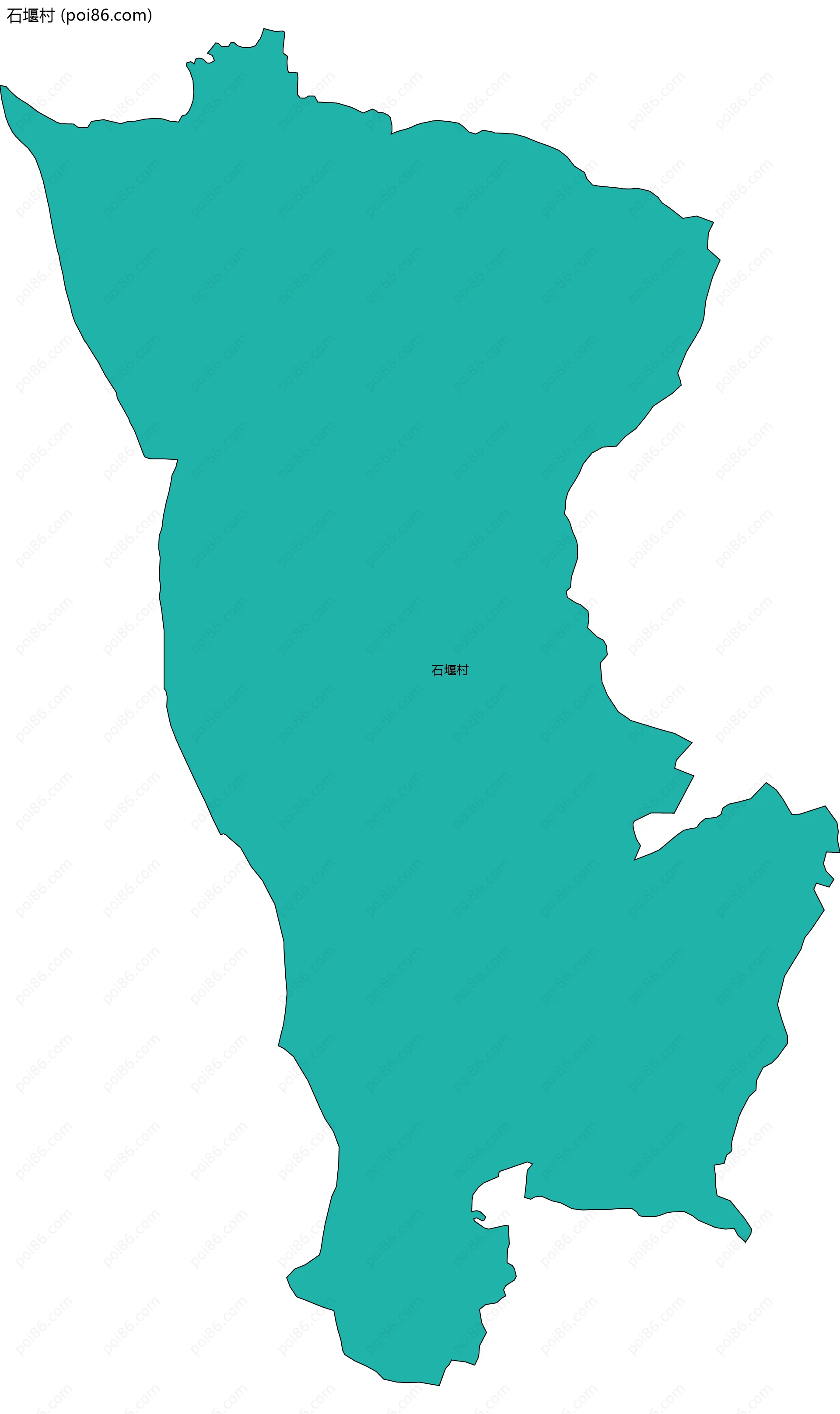 石堰村边界地图