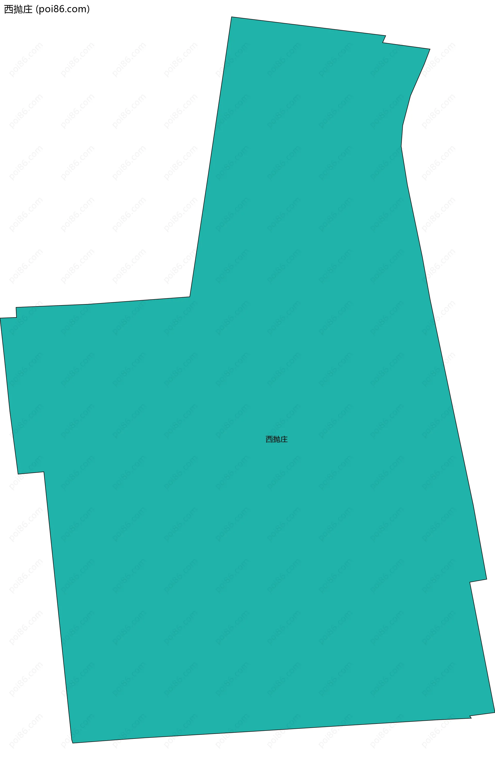 西抛庄边界地图