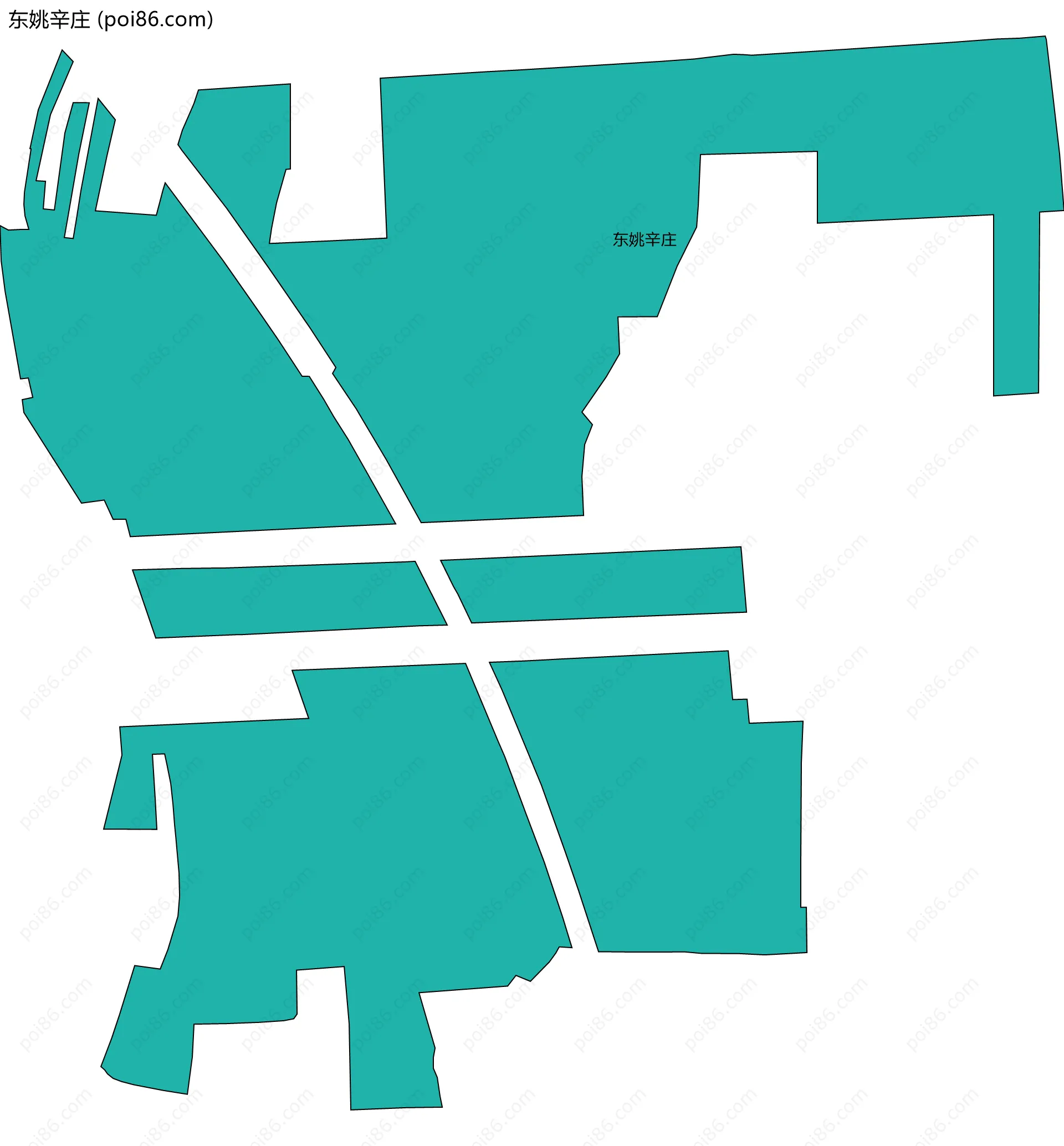 东姚辛庄边界地图