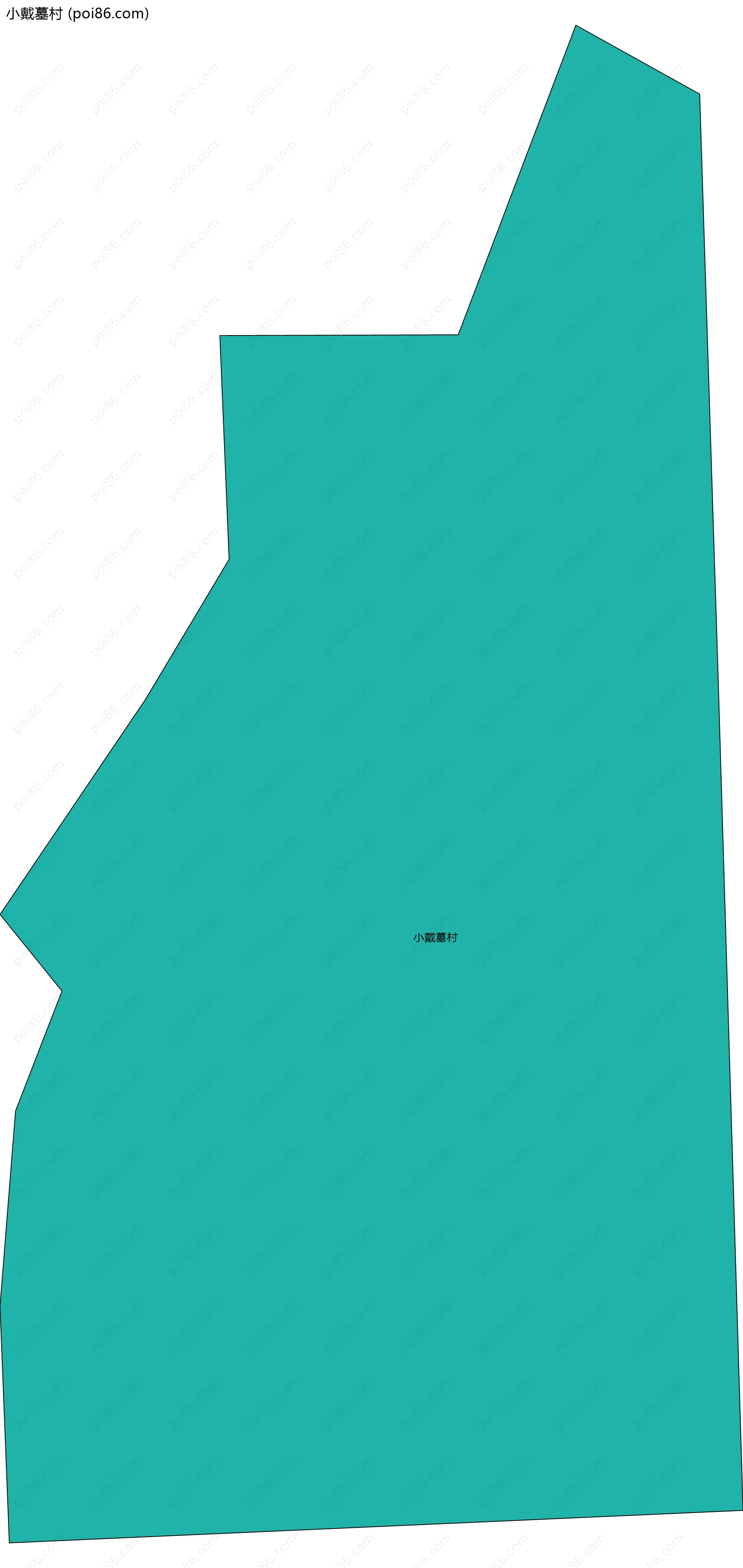 小戴墓村边界地图