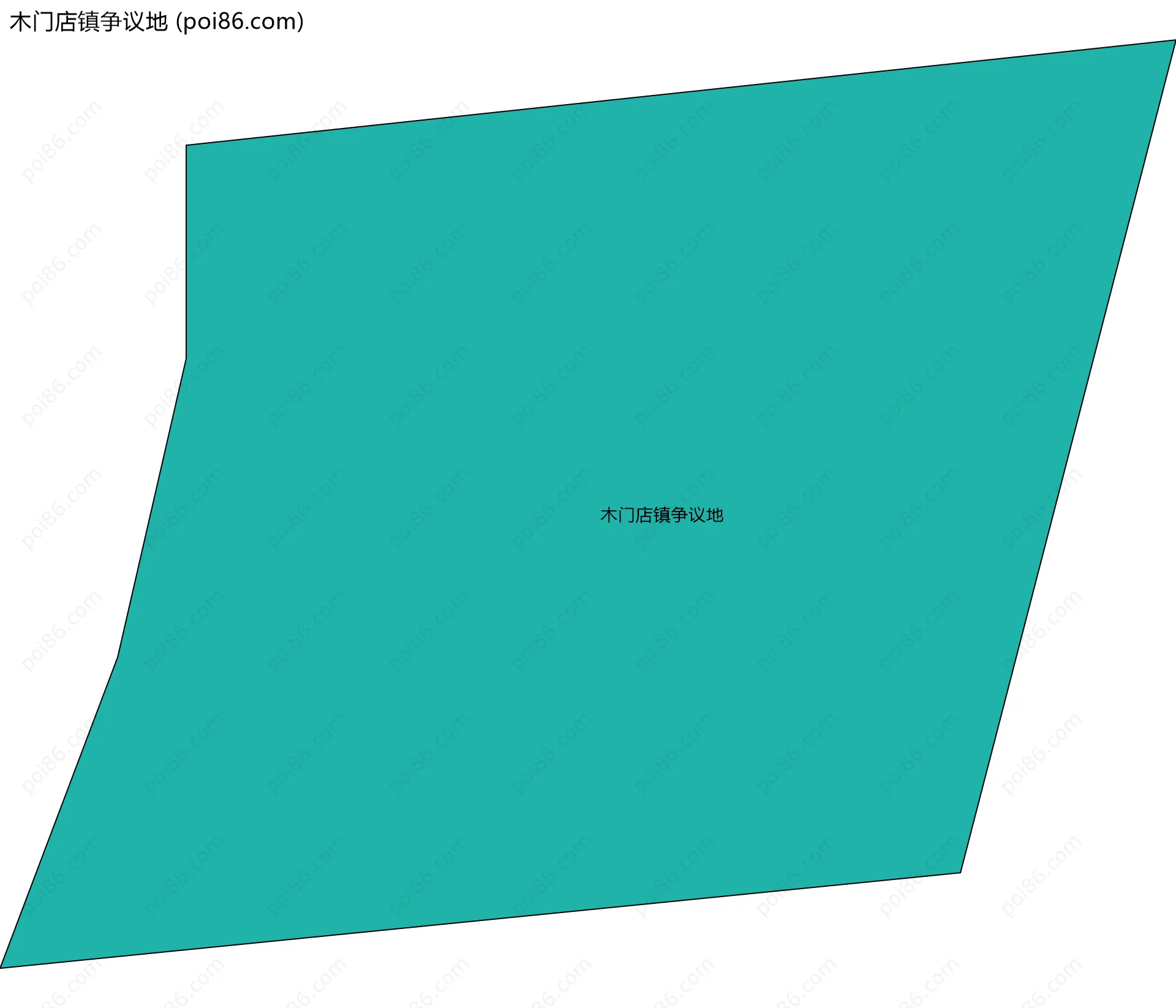 木门店镇争议地边界地图