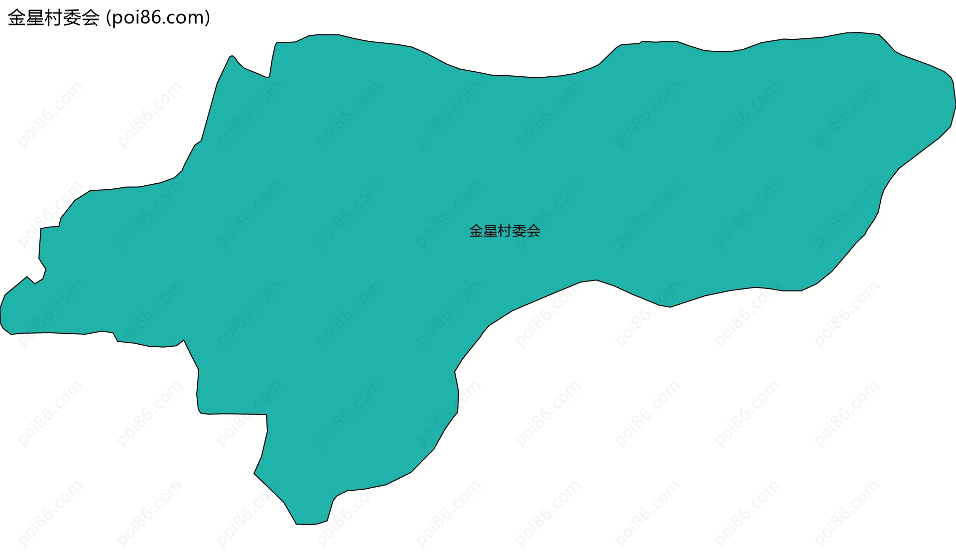 金星村委会边界地图