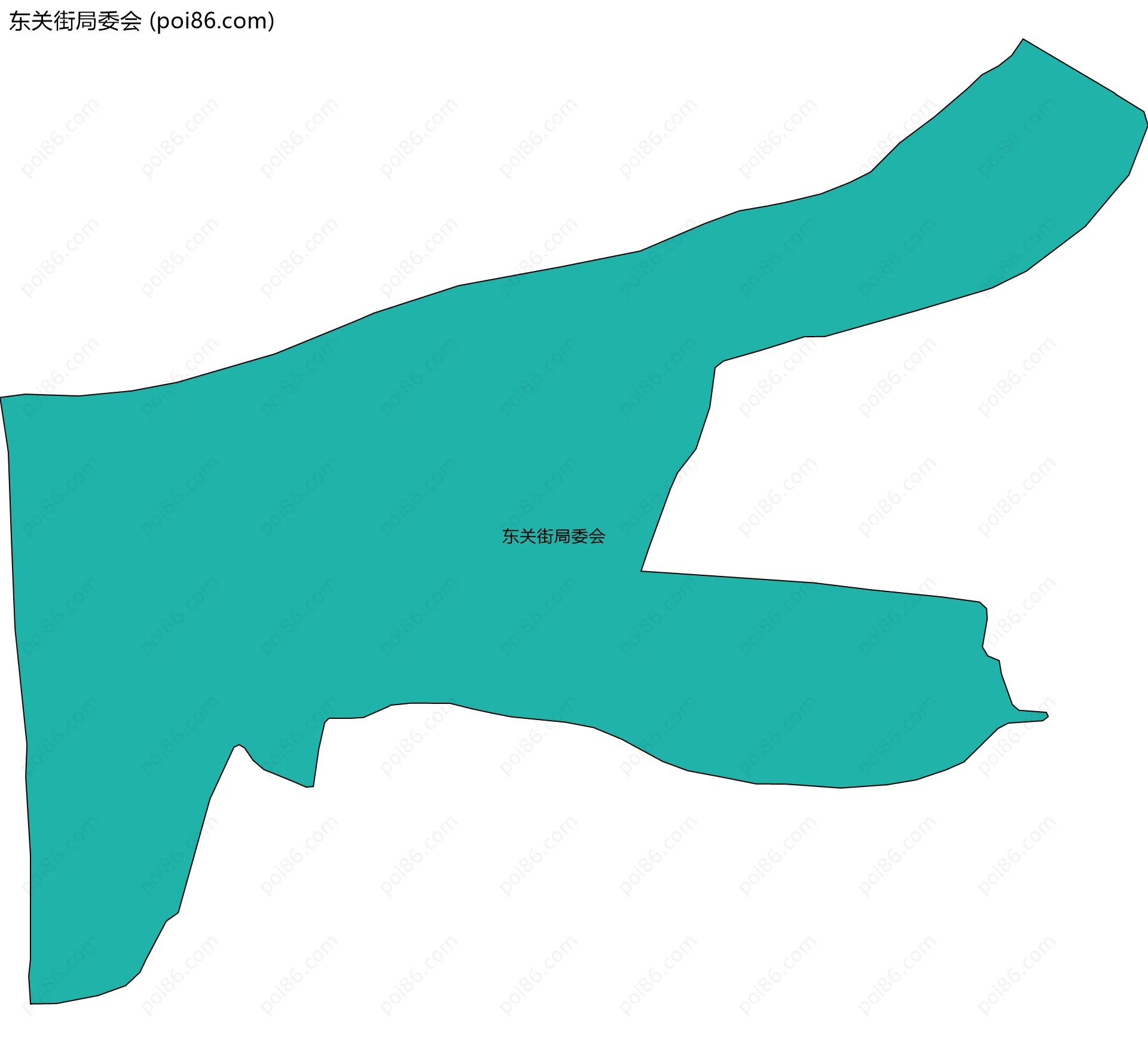 东关街局委会边界地图