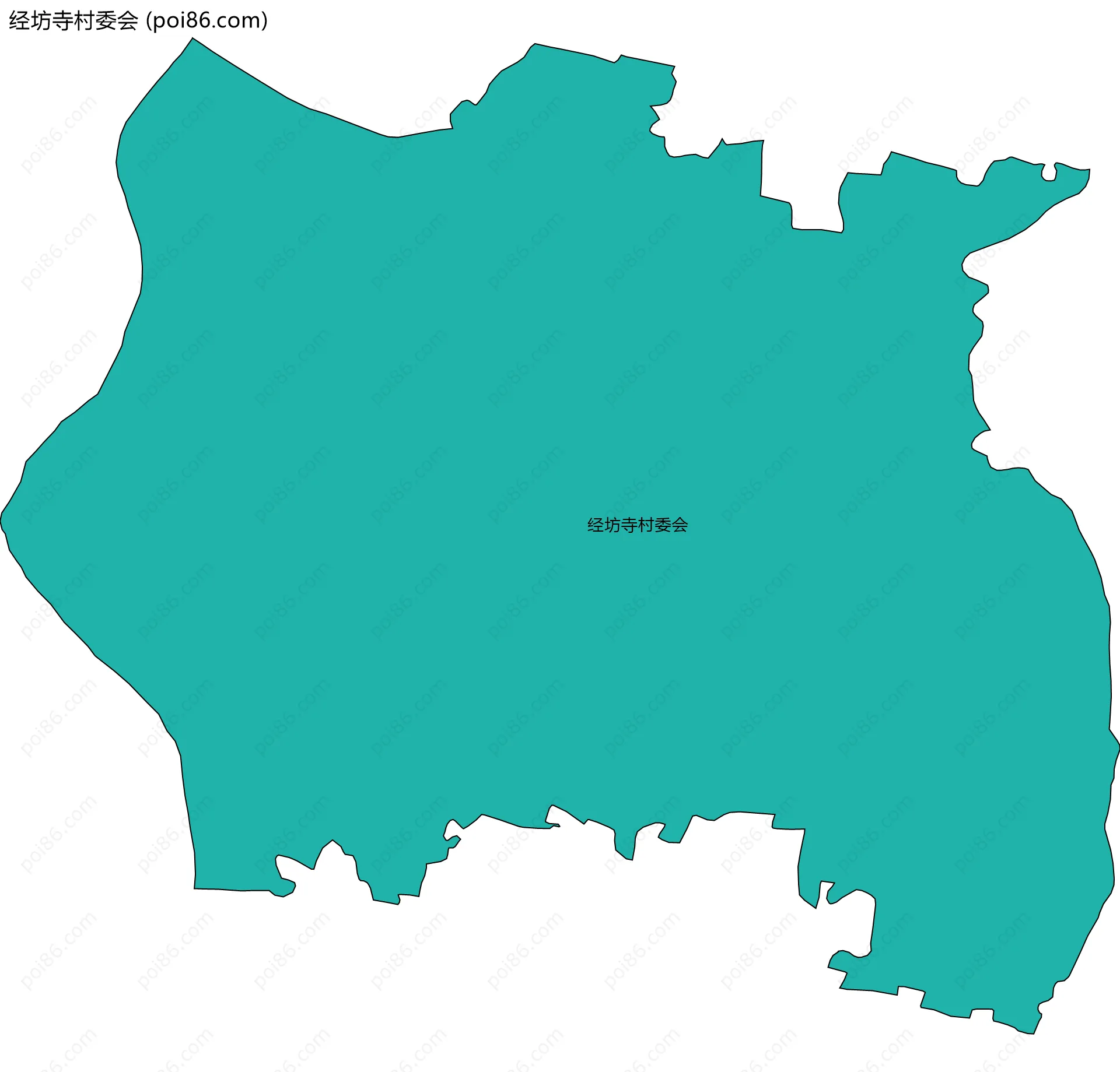 经坊寺村委会边界地图