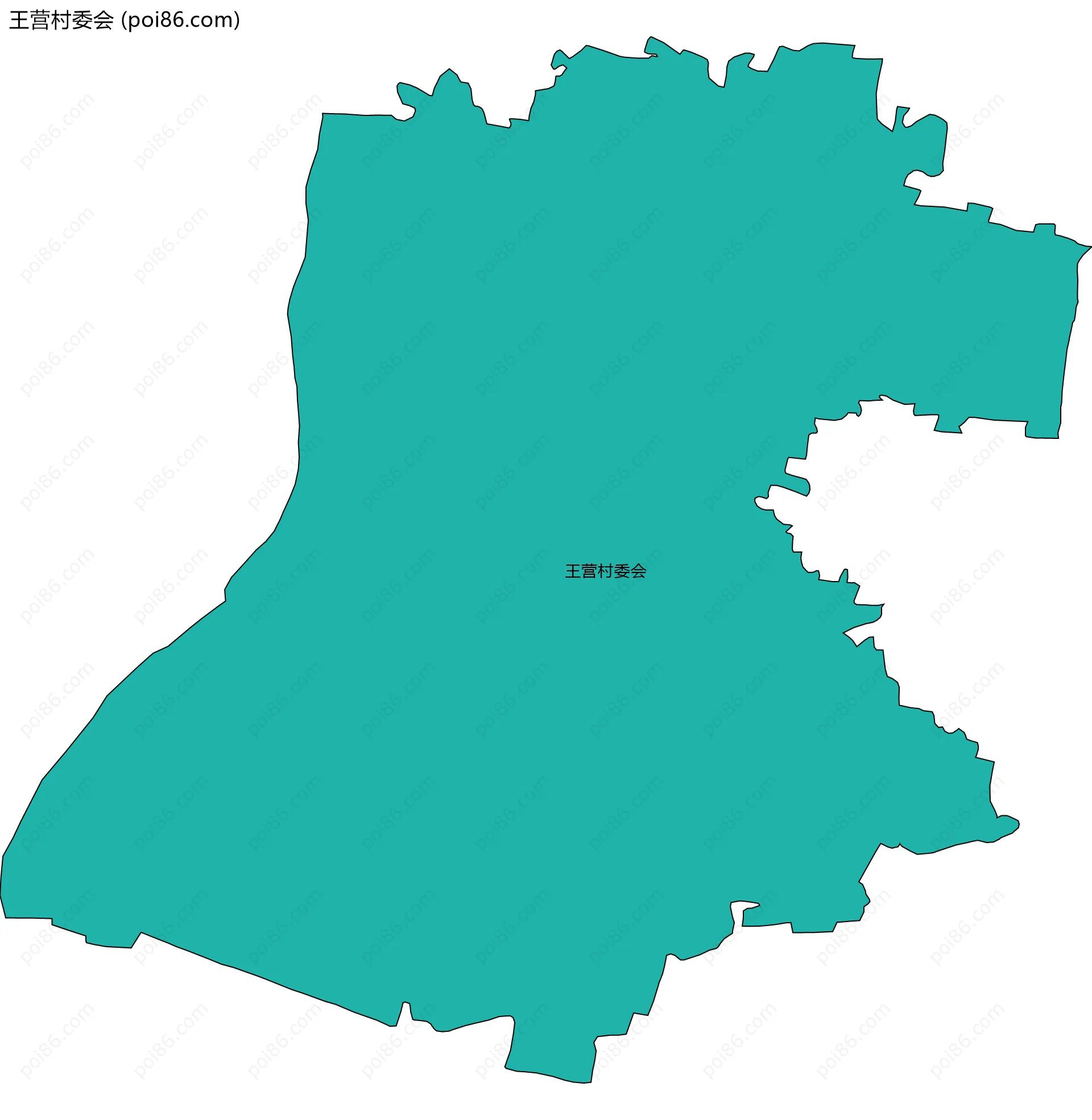 王营村委会边界地图