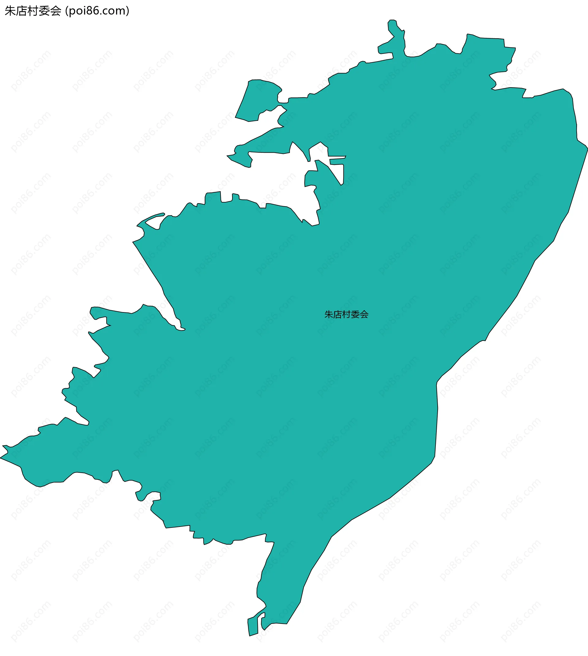 朱店村委会边界地图