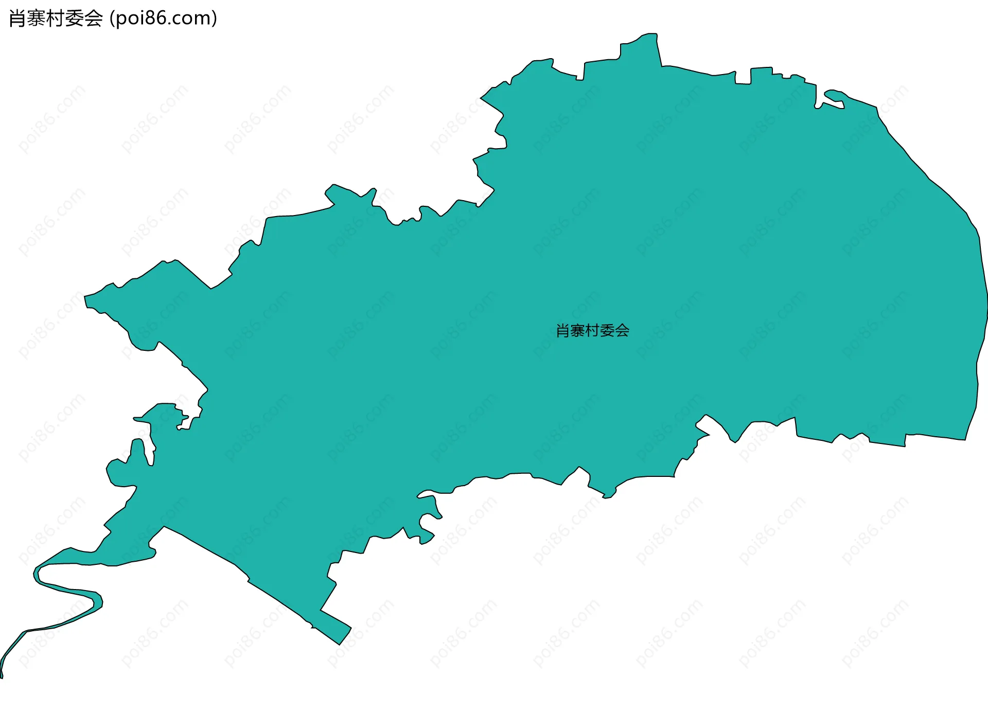 肖寨村委会边界地图