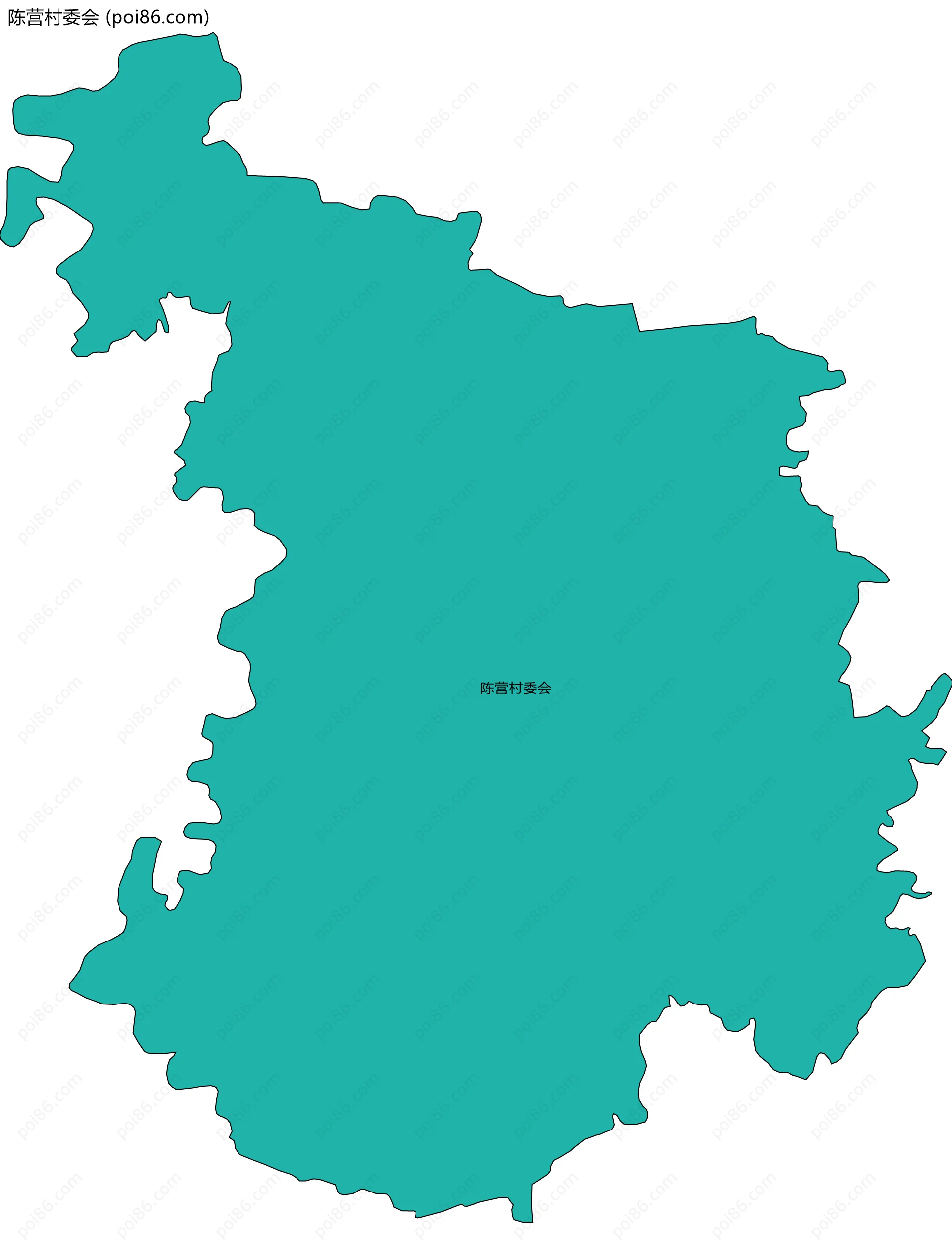 陈营村委会边界地图