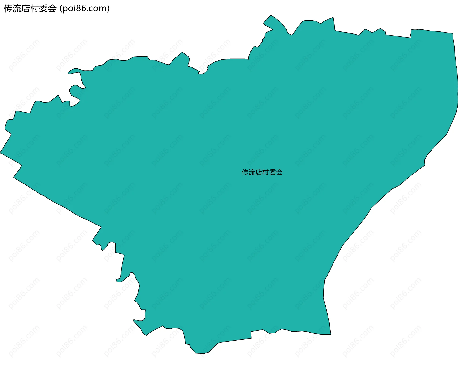 传流店村委会边界地图