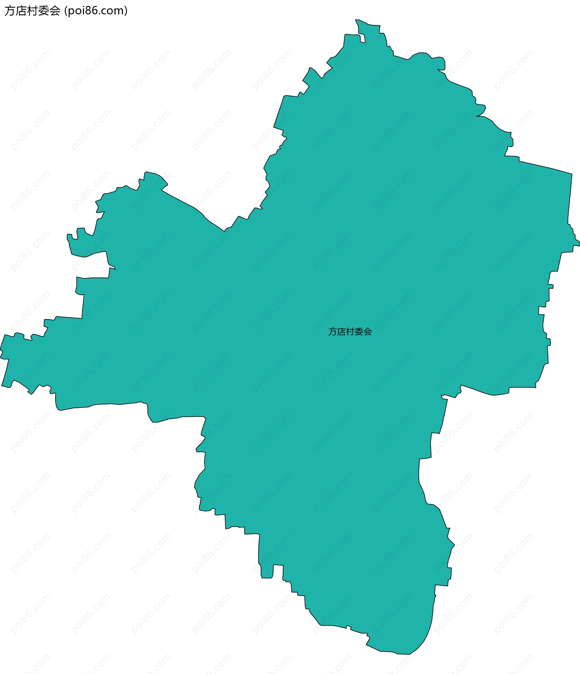 方店村委会边界地图