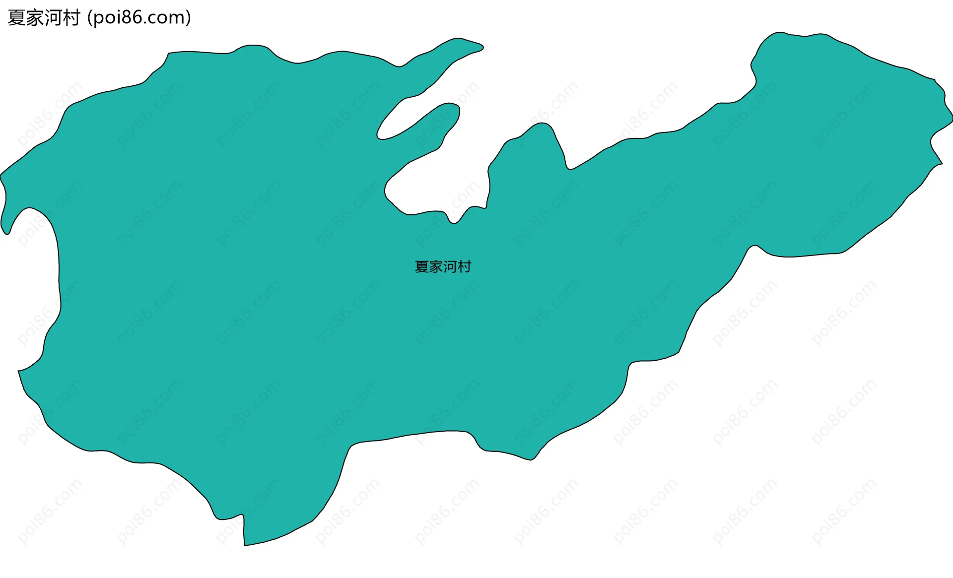 夏家河村边界地图