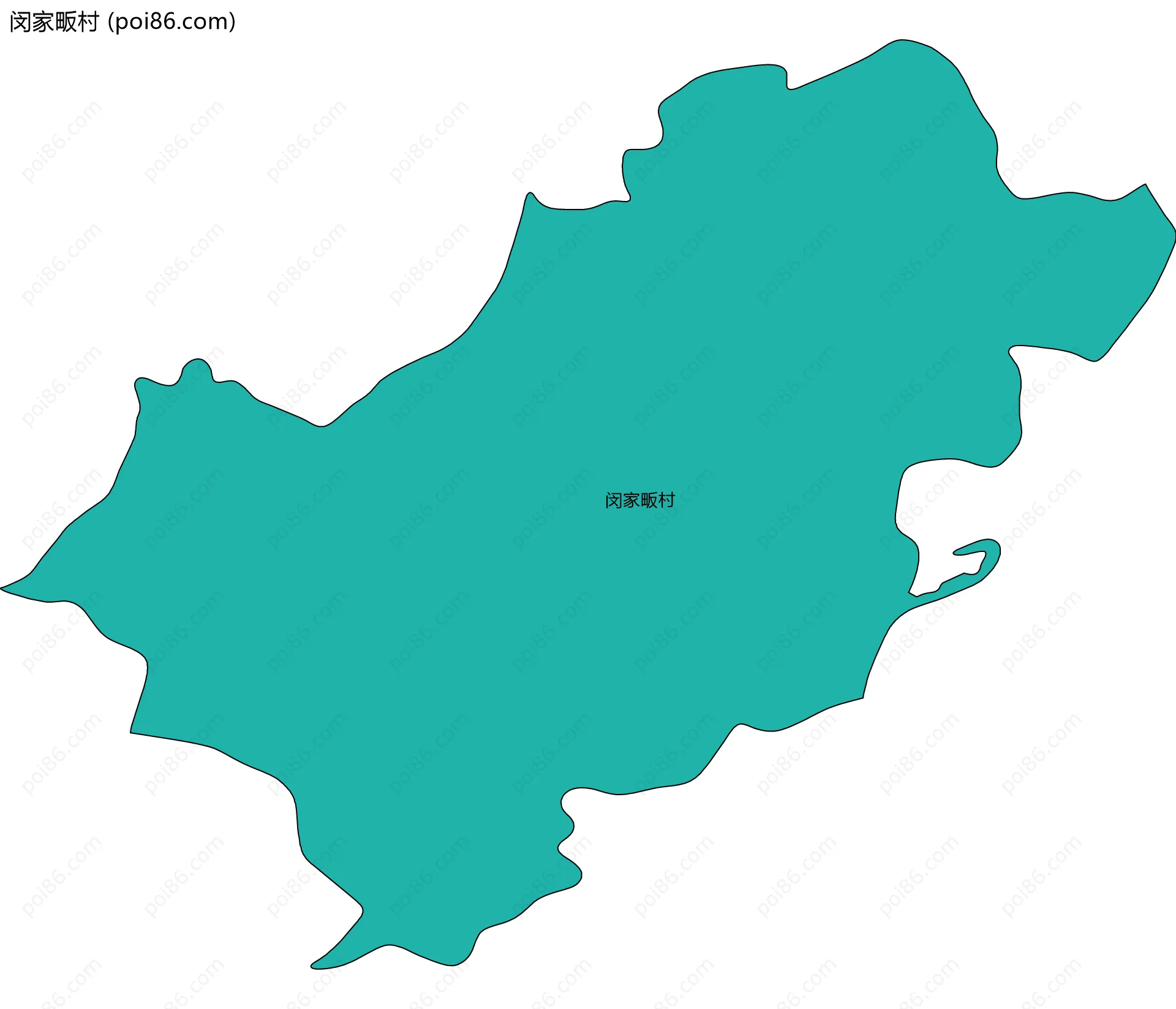 闵家畈村边界地图