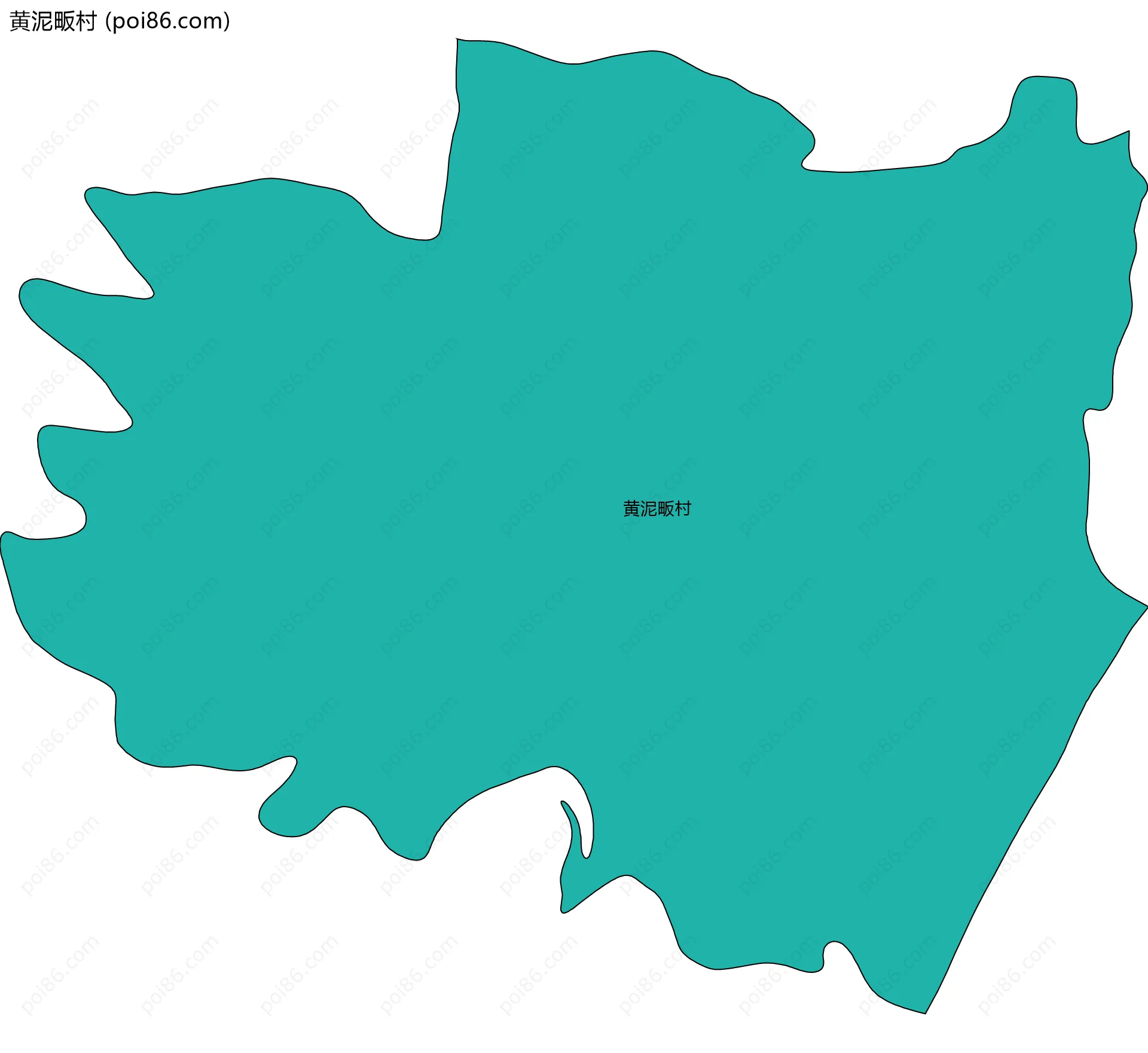 黄泥畈村边界地图