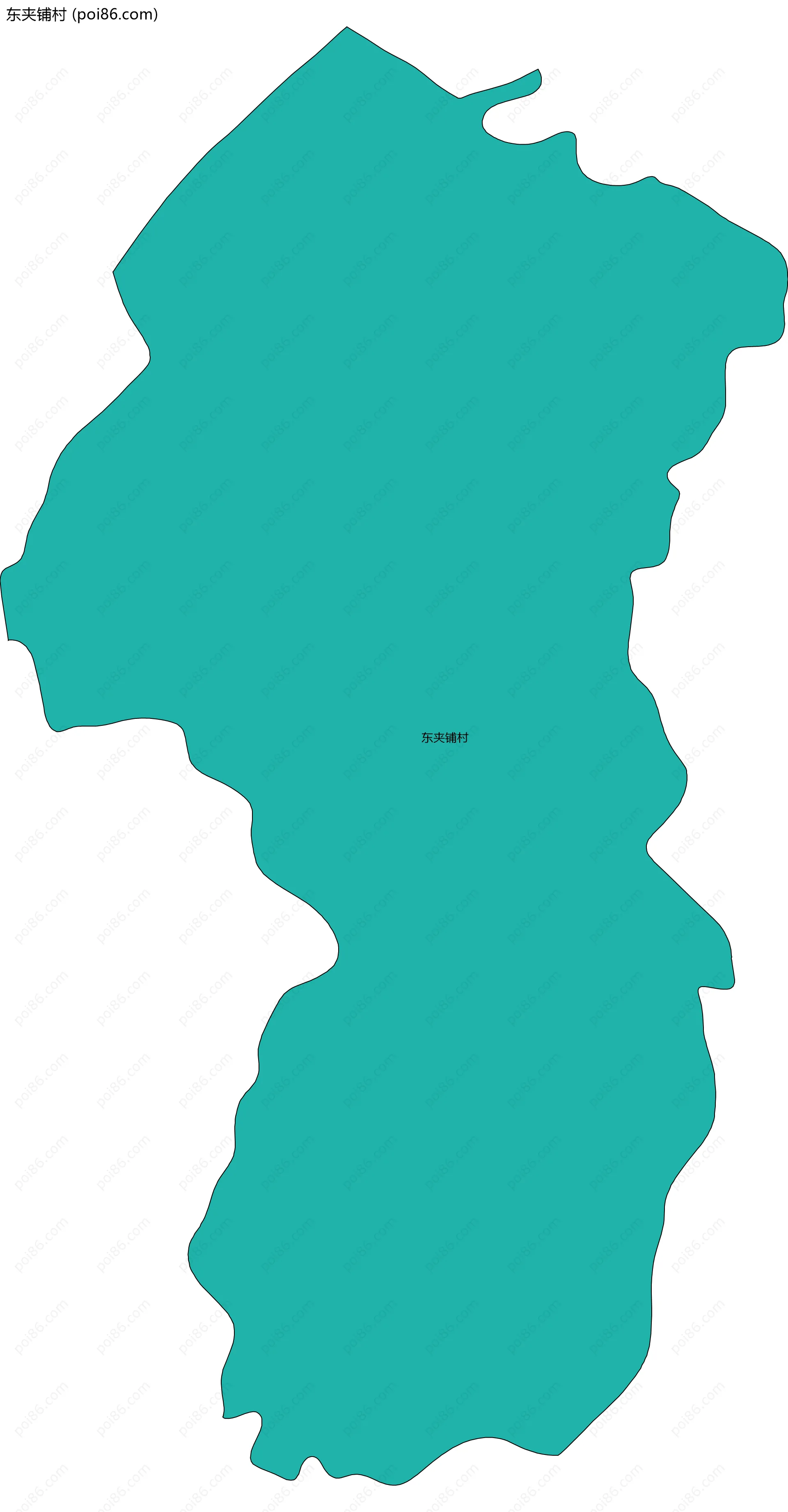 东夹铺村边界地图